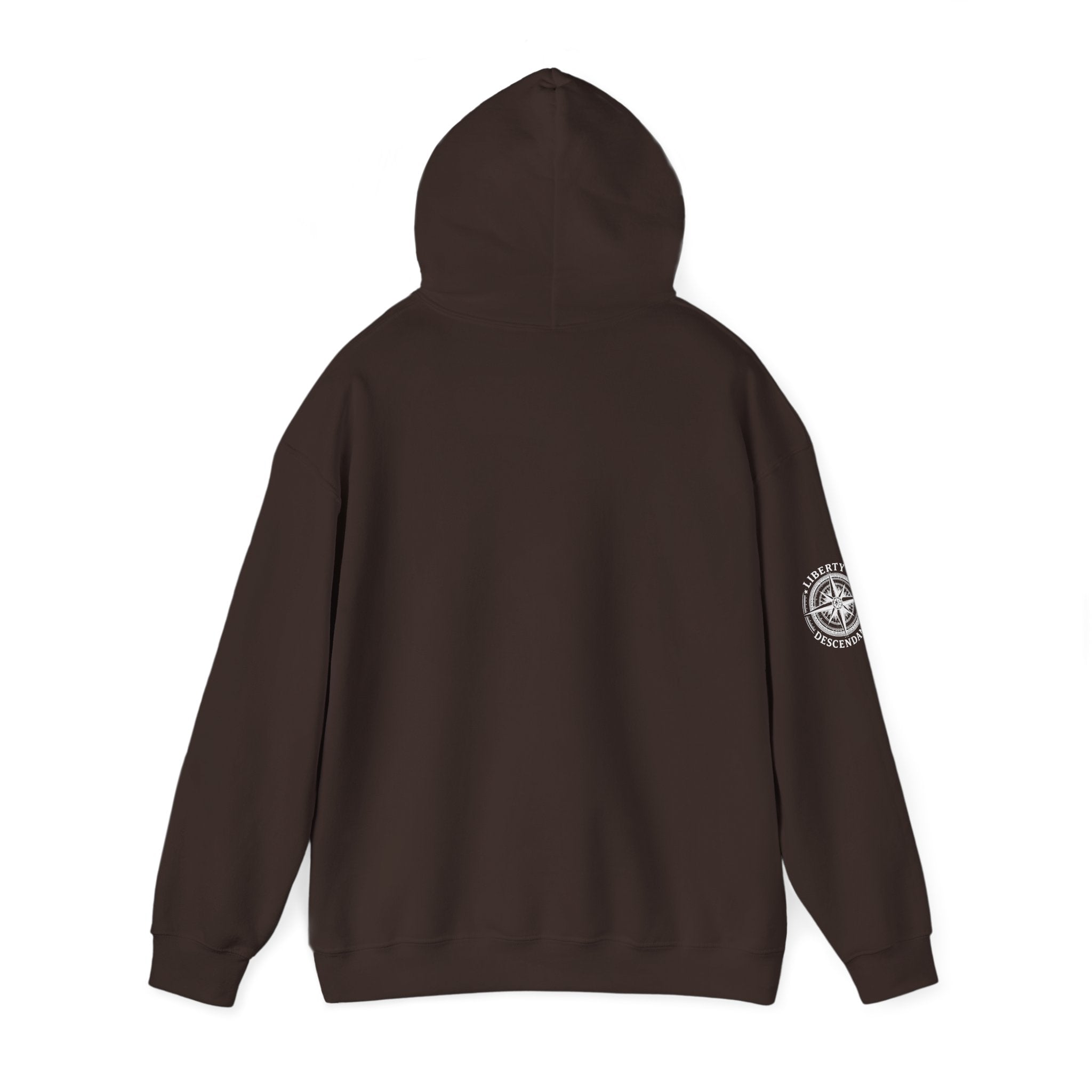 Liberty's Descendant Compass Hoodie — Patriotic Compass Logo Pullover