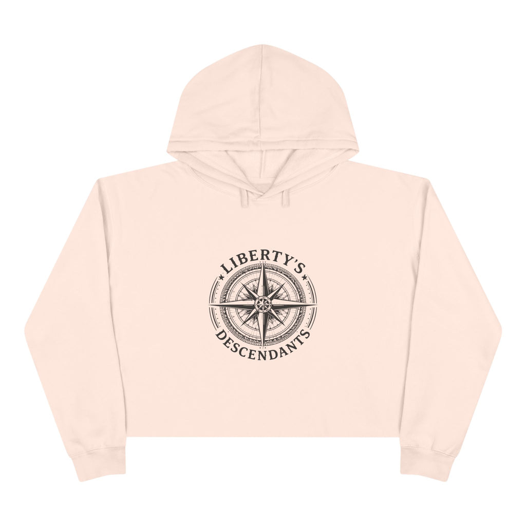 Crop Hoodie — Liberty’s Descendants Compass Graphic Cropped Hoodie