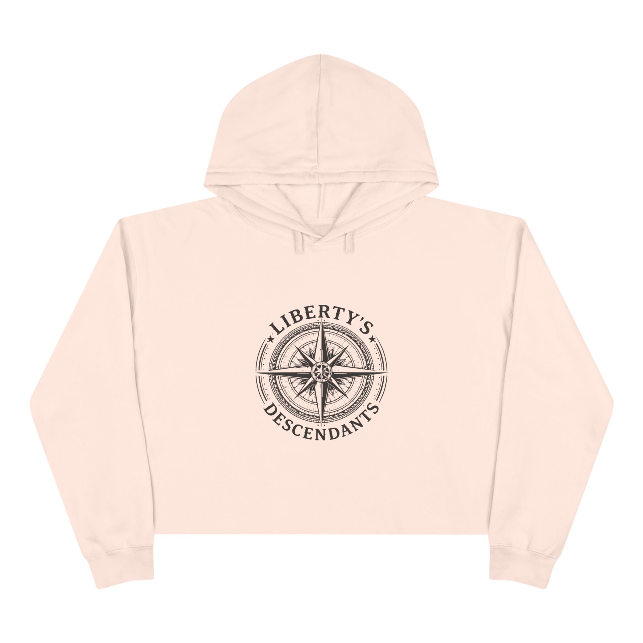 Crop Hoodie — Liberty’s Descendants Compass Graphic Cropped Hoodie