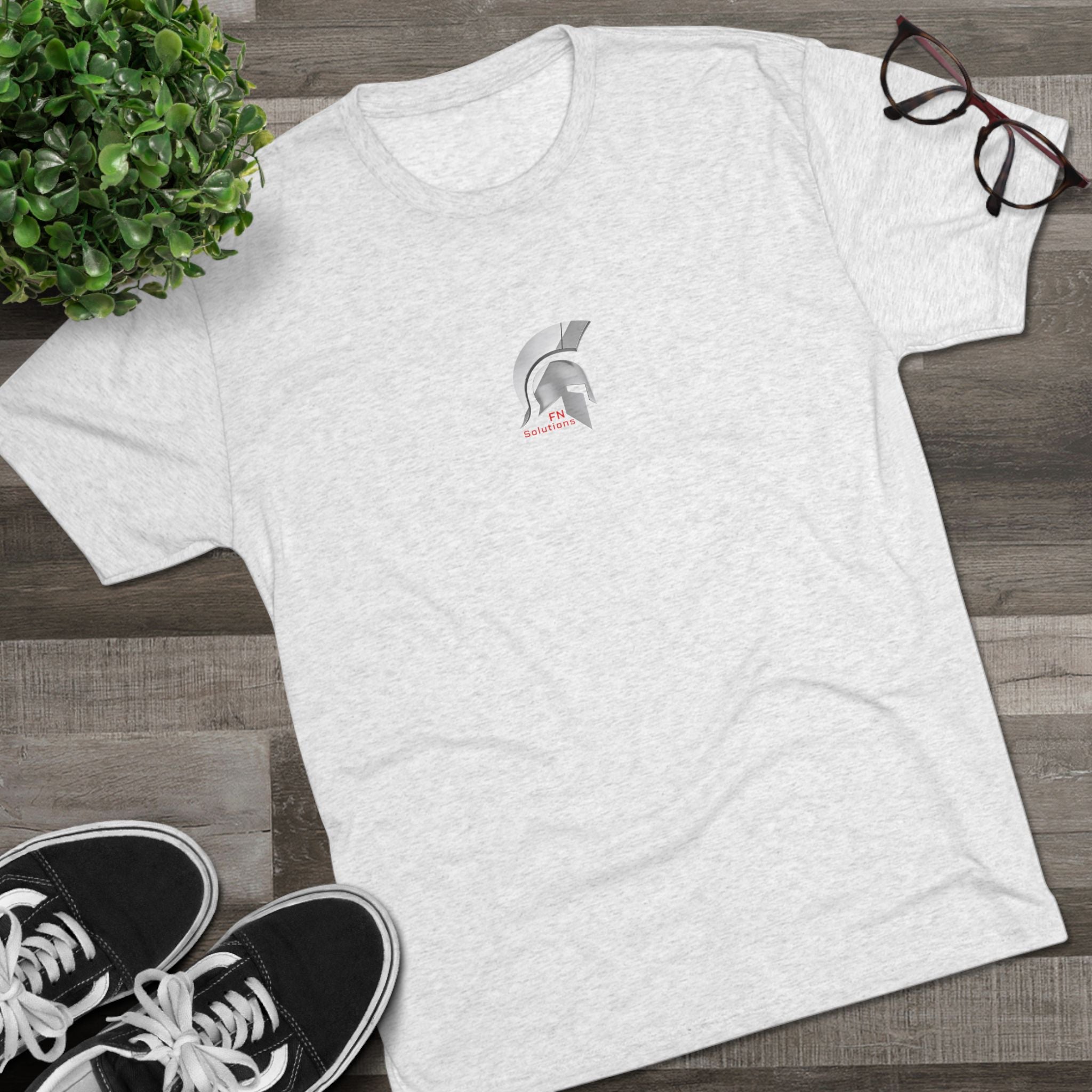 FN Solutions Spartan Helmet Logo T‑Shirt