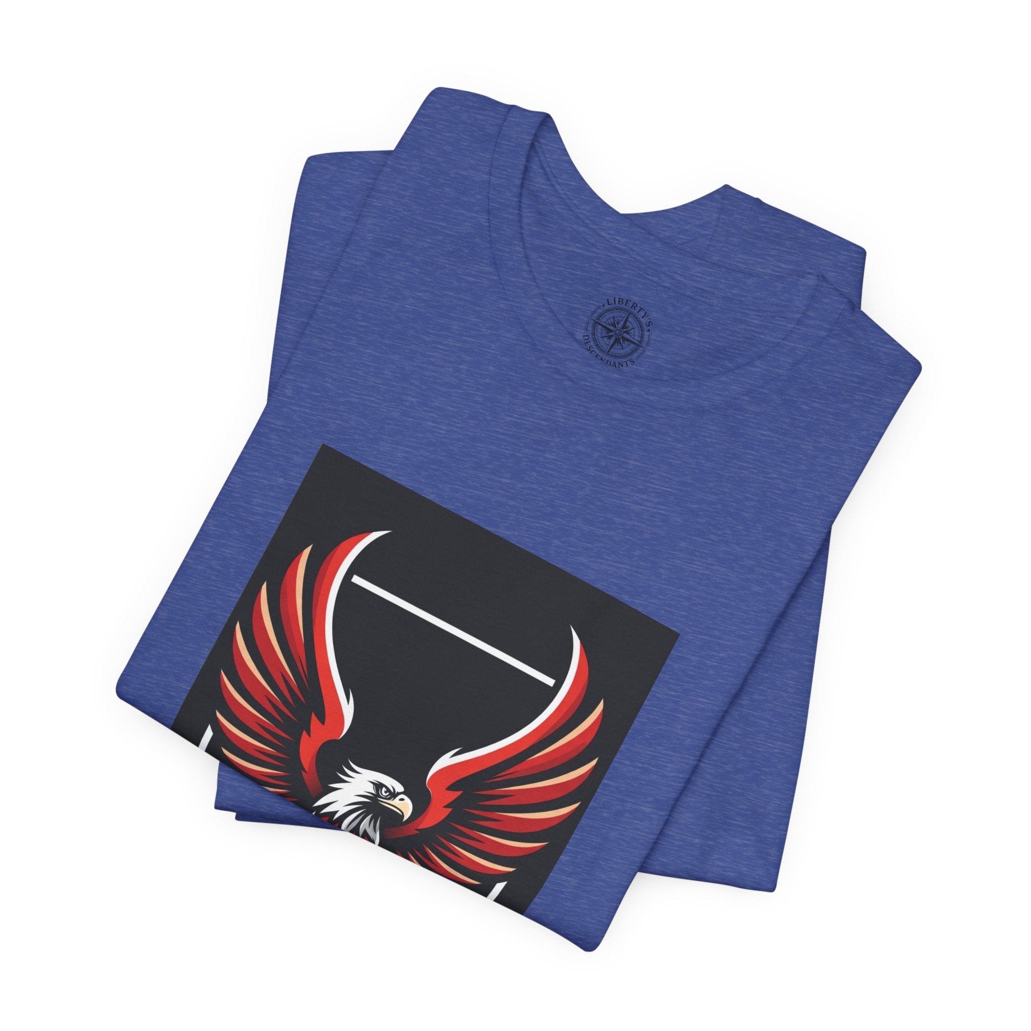 Eagle Emblem Tee — "Libertatis Posteri" Patriotic Graphic T-Shirt