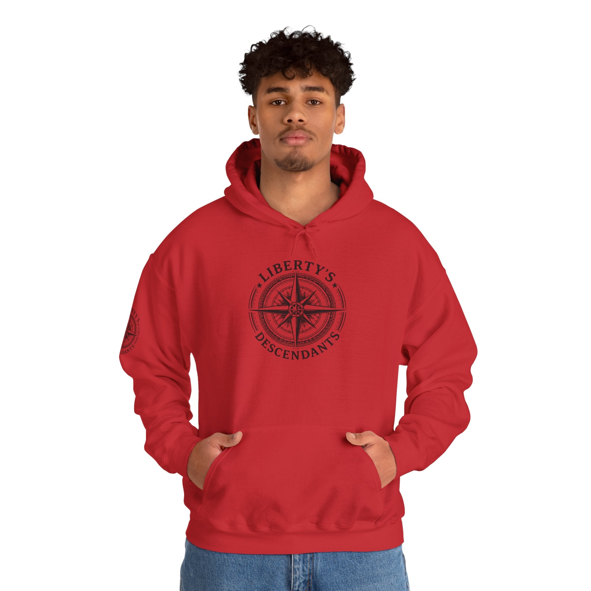 Hoodie — 'Liberty's Descendants' Compass Logo Pullover