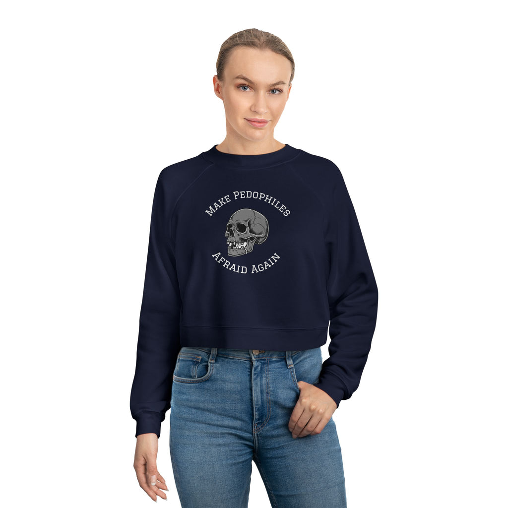 Cropped Pullover – "Make Pedophiles Afraid Again"