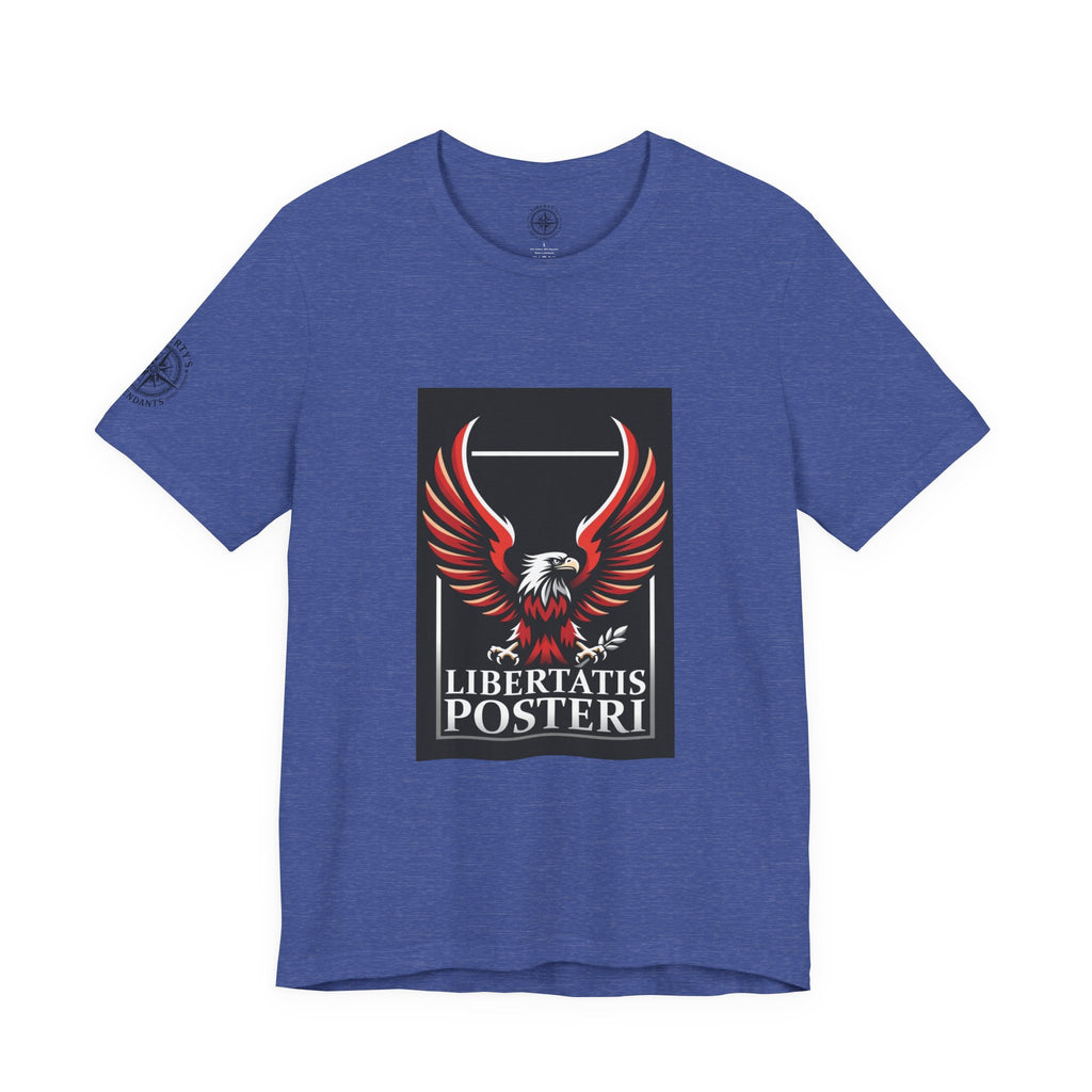 Eagle Emblem Tee — "Libertatis Posteri" Patriotic Graphic T-Shirt