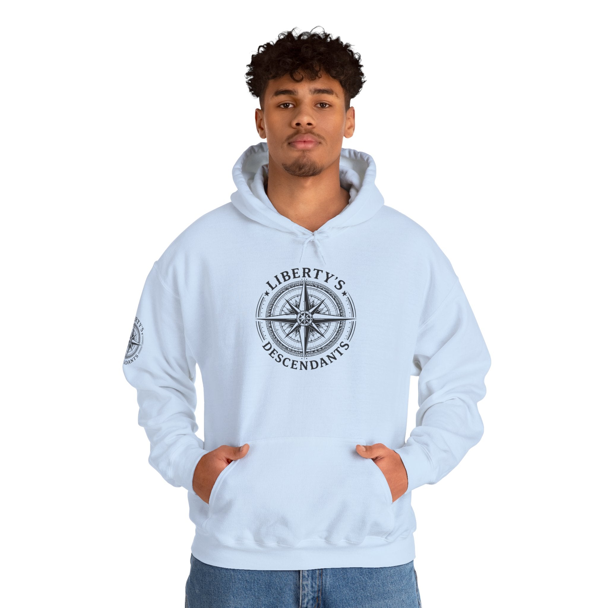 Hoodie — 'Liberty's Descendants' Compass Logo Pullover
