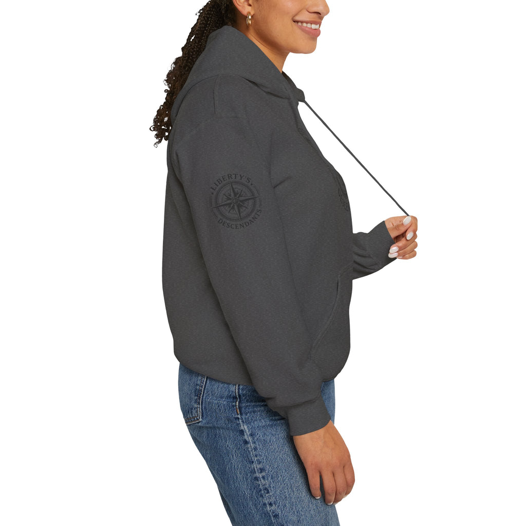 Hoodie — 'Liberty's Descendants' Compass Logo Pullover