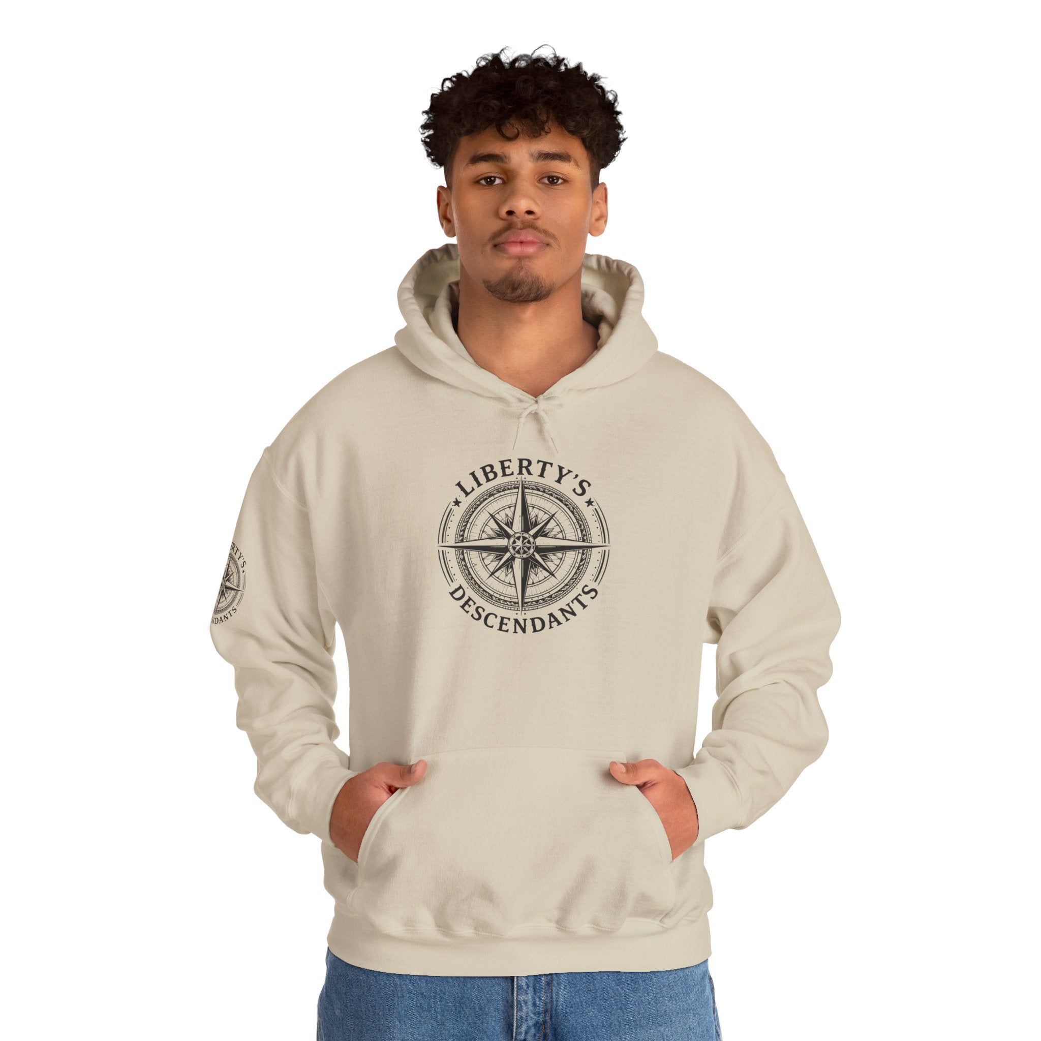 Hoodie — 'Liberty's Descendants' Compass Logo Pullover