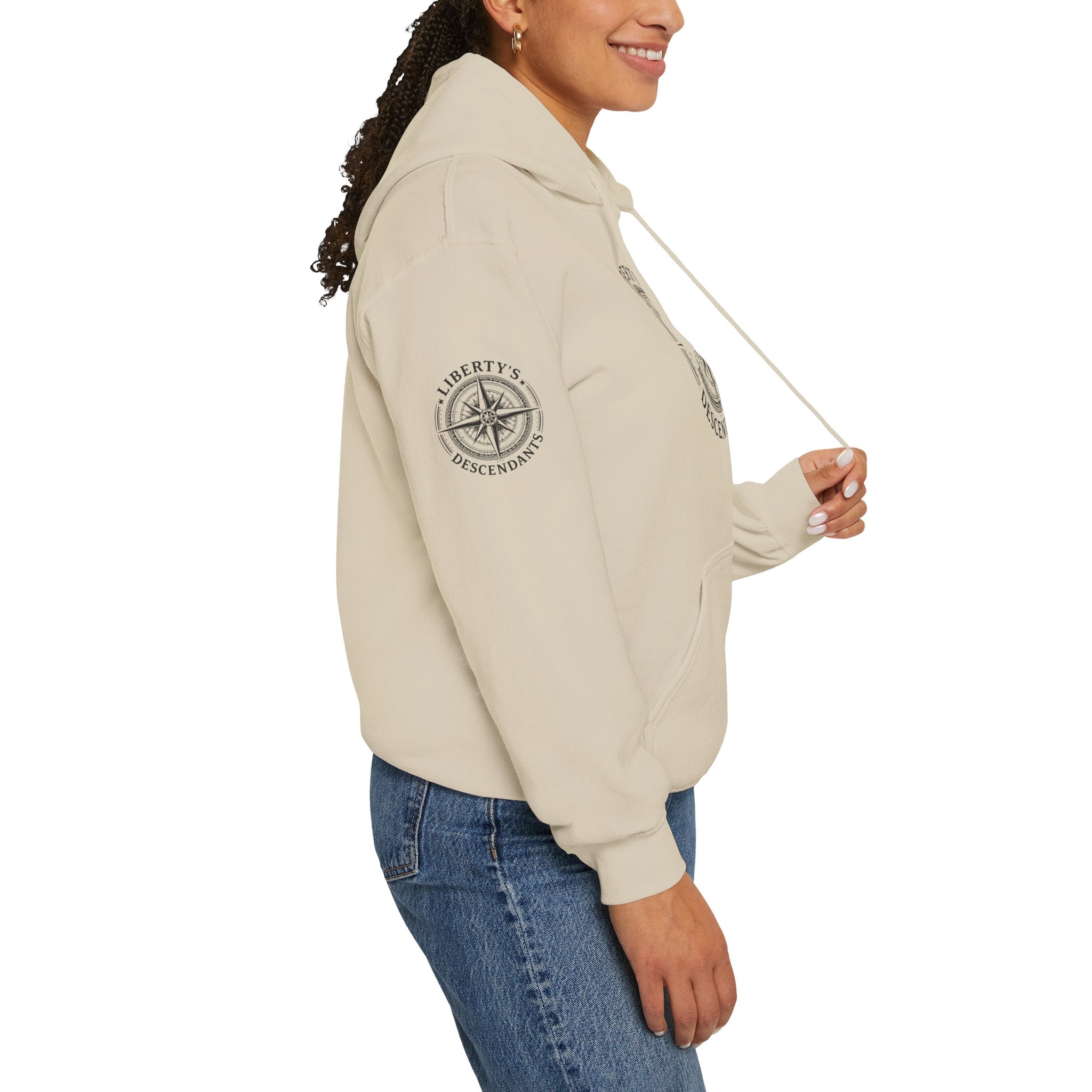 Hoodie — 'Liberty's Descendants' Compass Logo Pullover