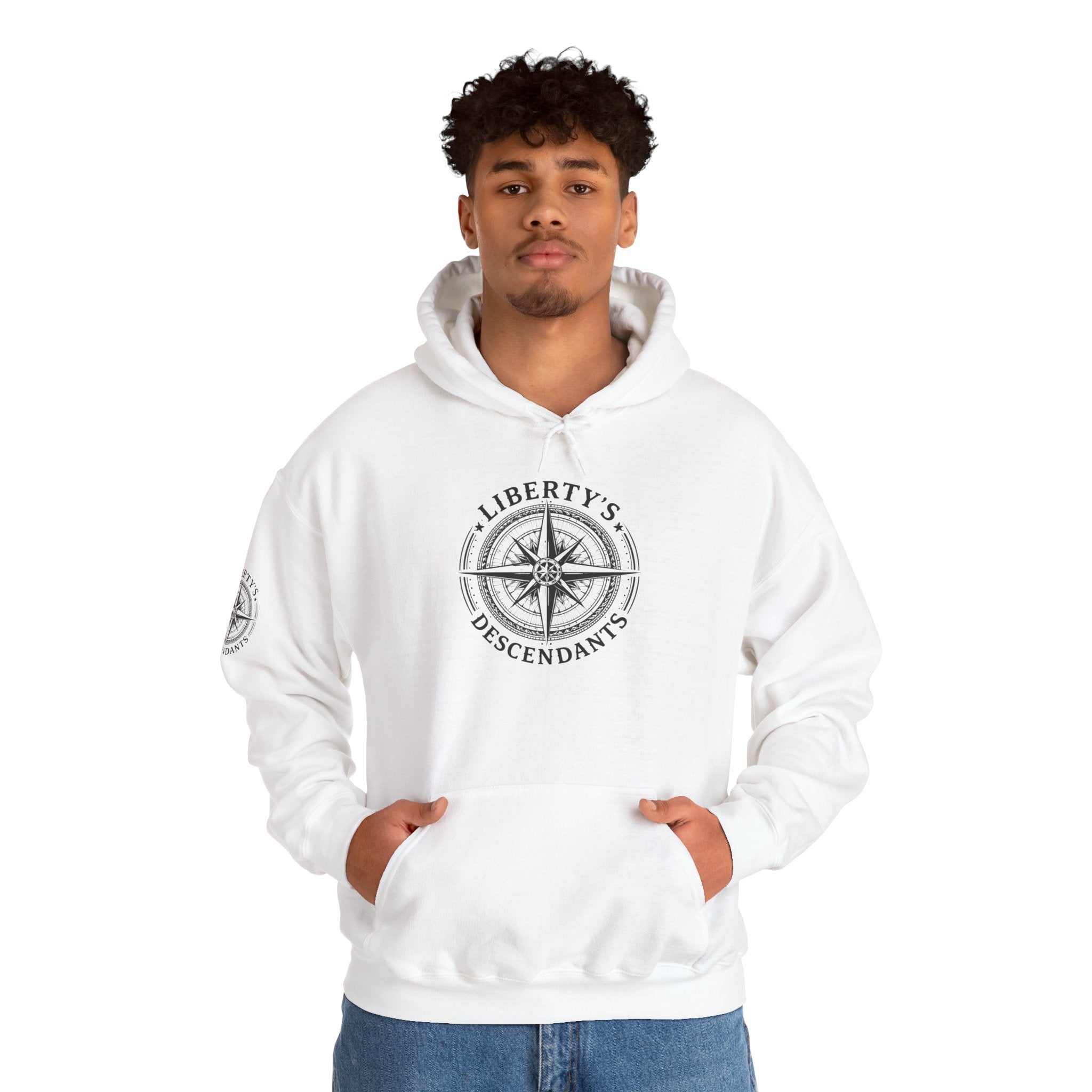 Hoodie — 'Liberty's Descendants' Compass Logo Pullover