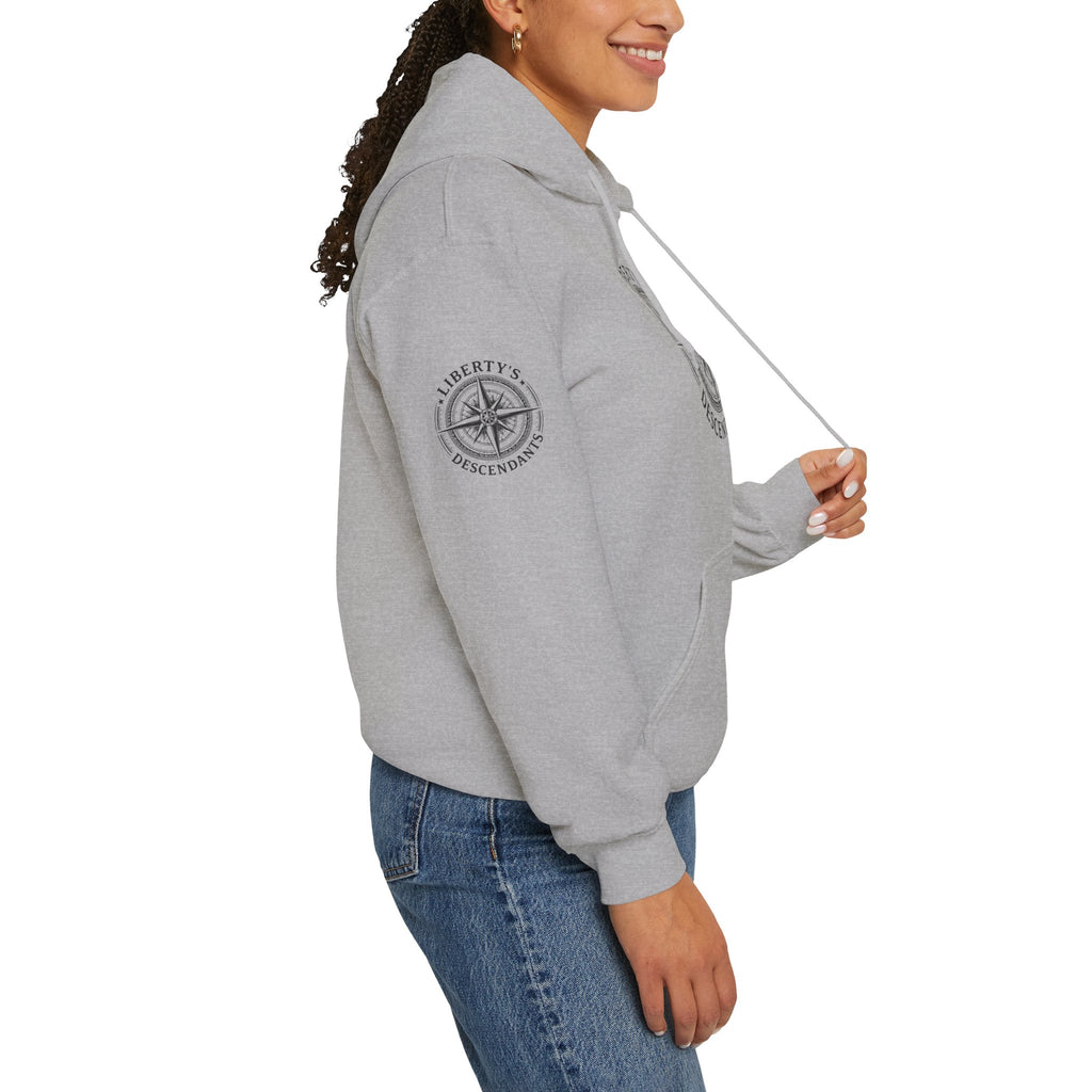 Hoodie — 'Liberty's Descendants' Compass Logo Pullover