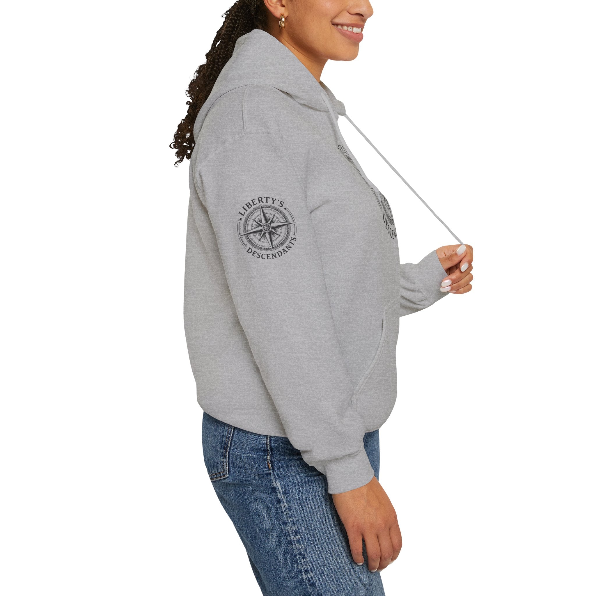 Hoodie — 'Liberty's Descendants' Compass Logo Pullover
