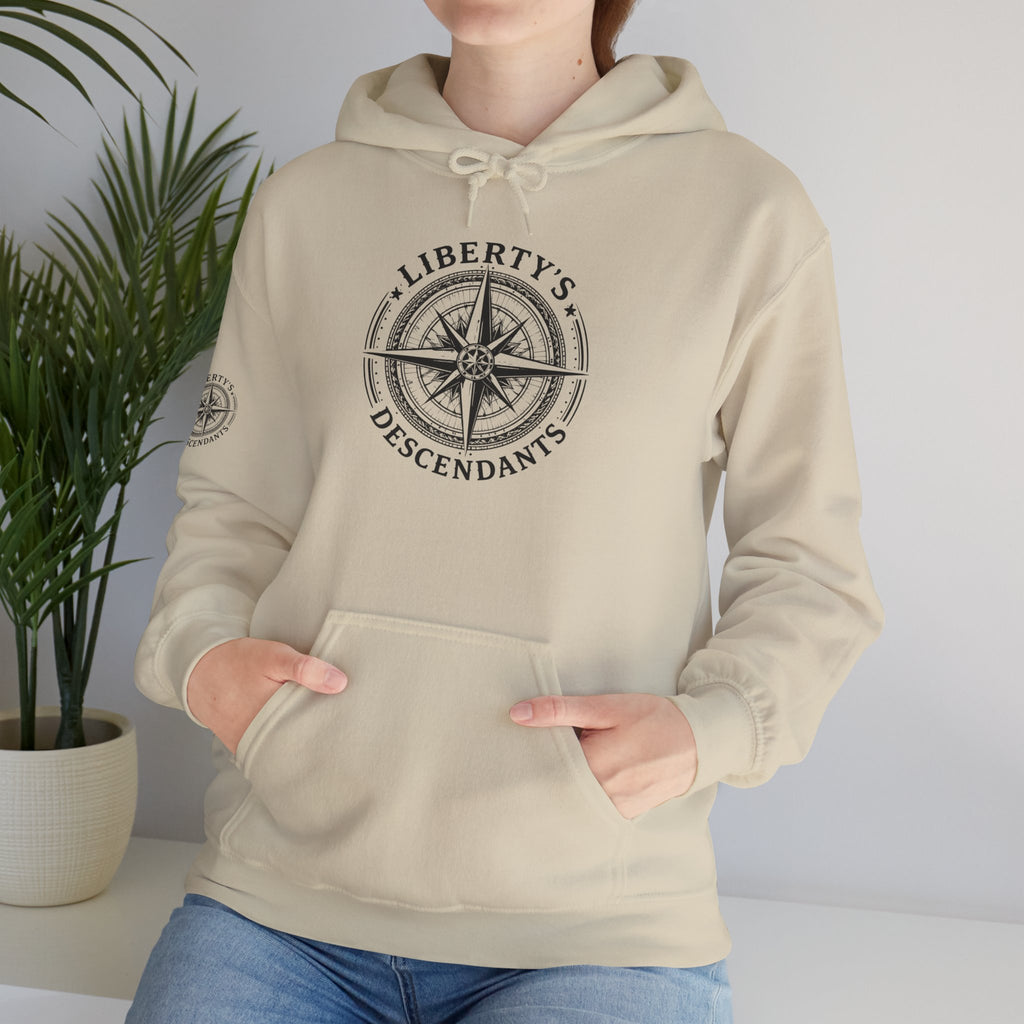Hoodie — 'Liberty's Descendants' Compass Logo Pullover