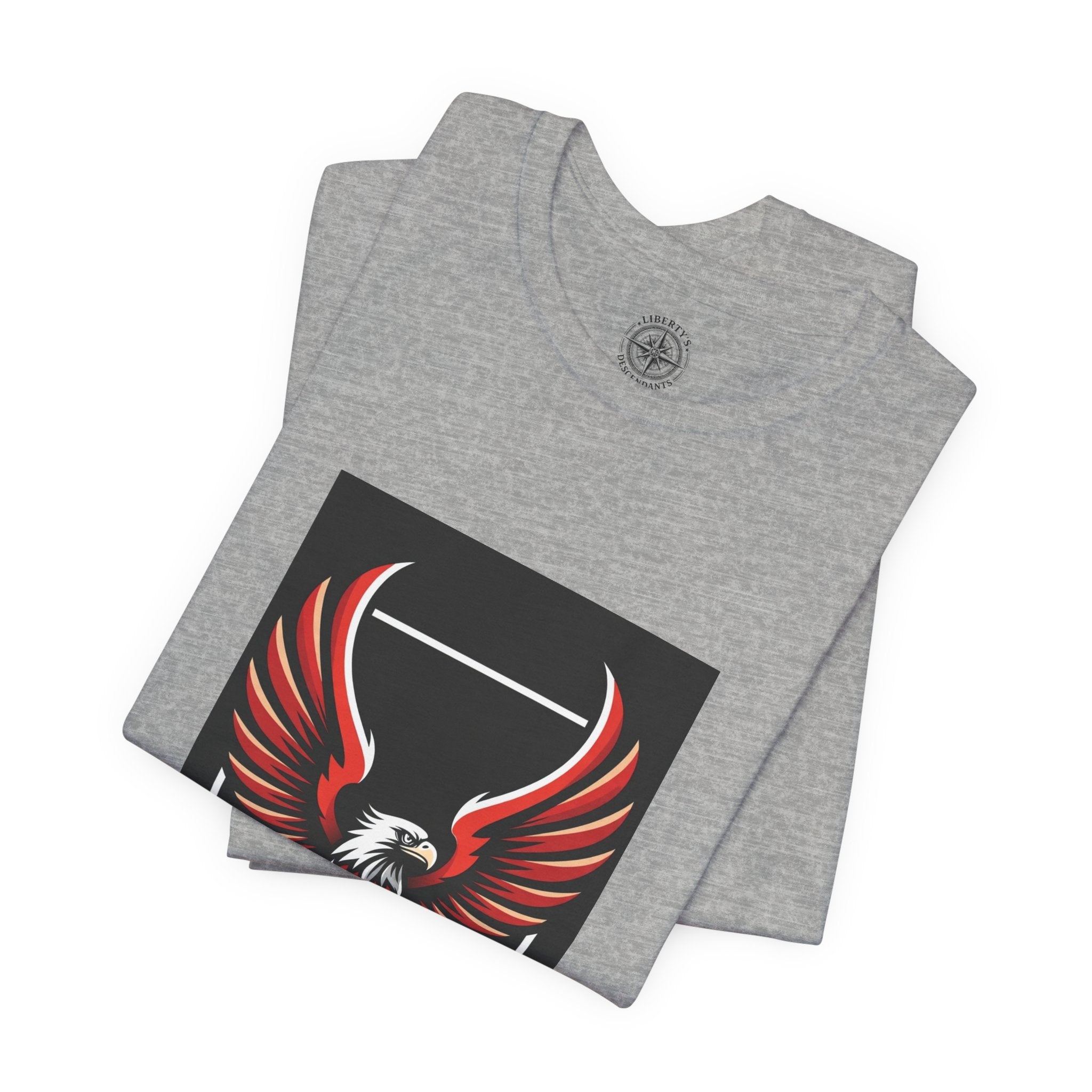 Eagle Emblem Tee — "Libertatis Posteri" Patriotic Graphic T-Shirt