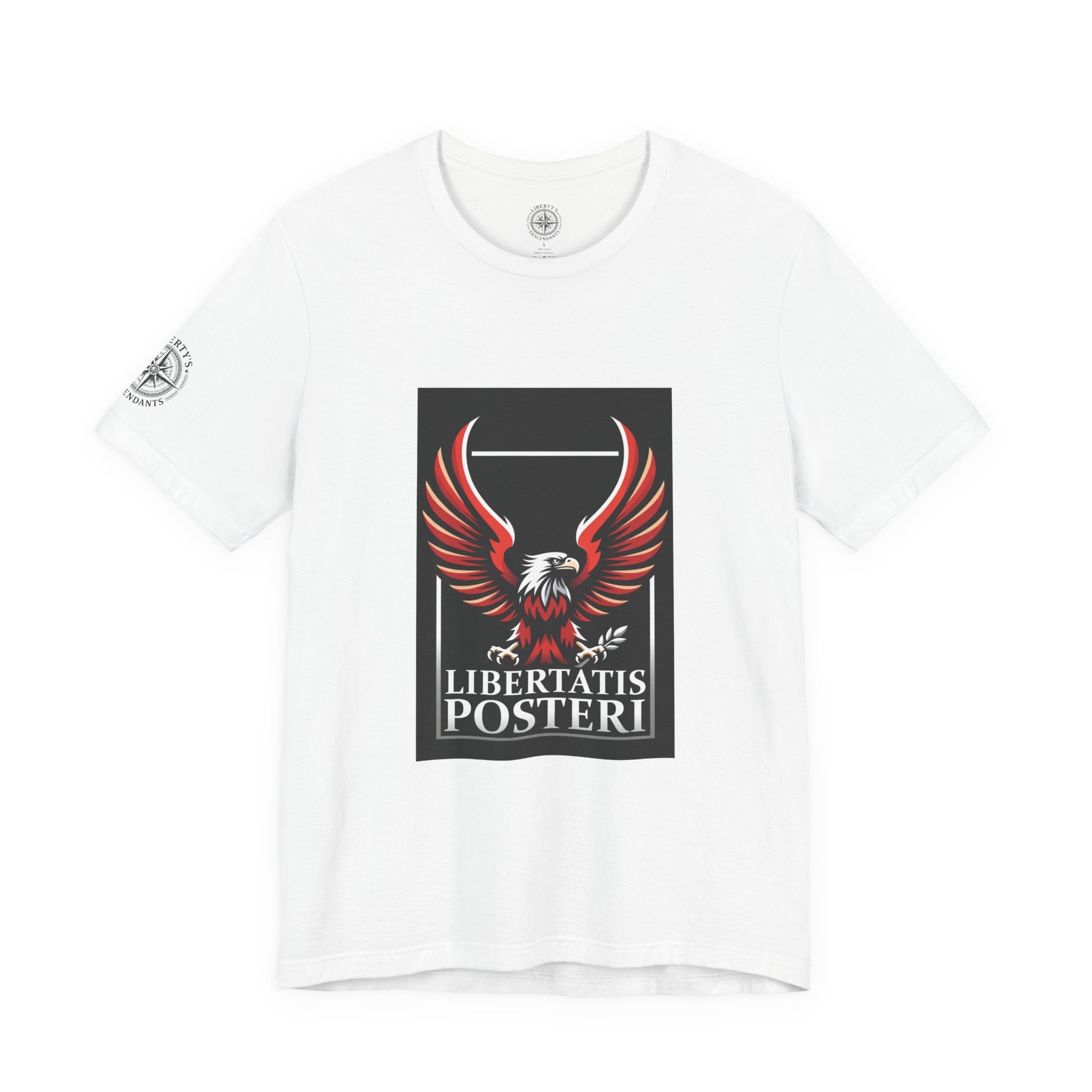 Eagle Emblem Tee — "Libertatis Posteri" Patriotic Graphic T-Shirt