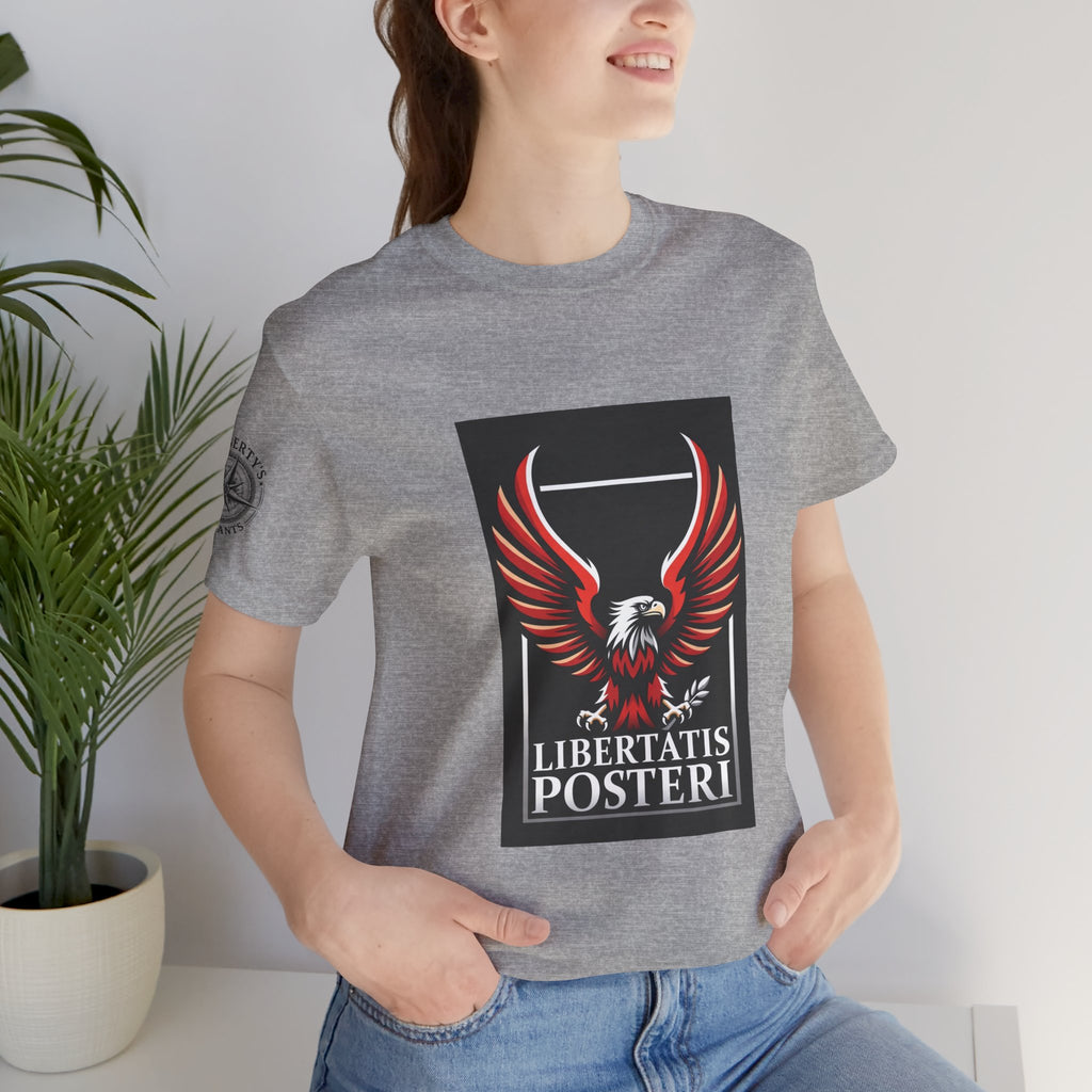 Eagle Emblem Tee — "Libertatis Posteri" Patriotic Graphic T-Shirt