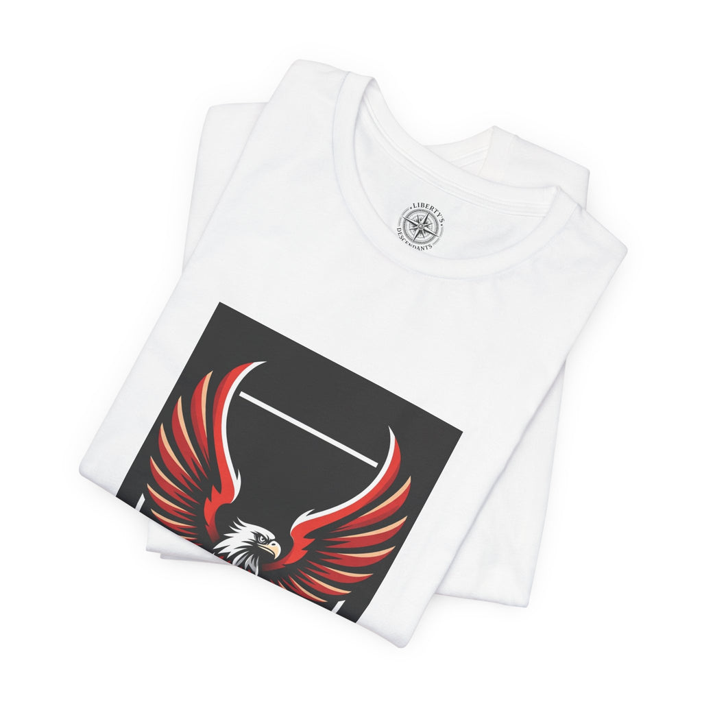 Eagle Emblem Tee — "Libertatis Posteri" Patriotic Graphic T-Shirt