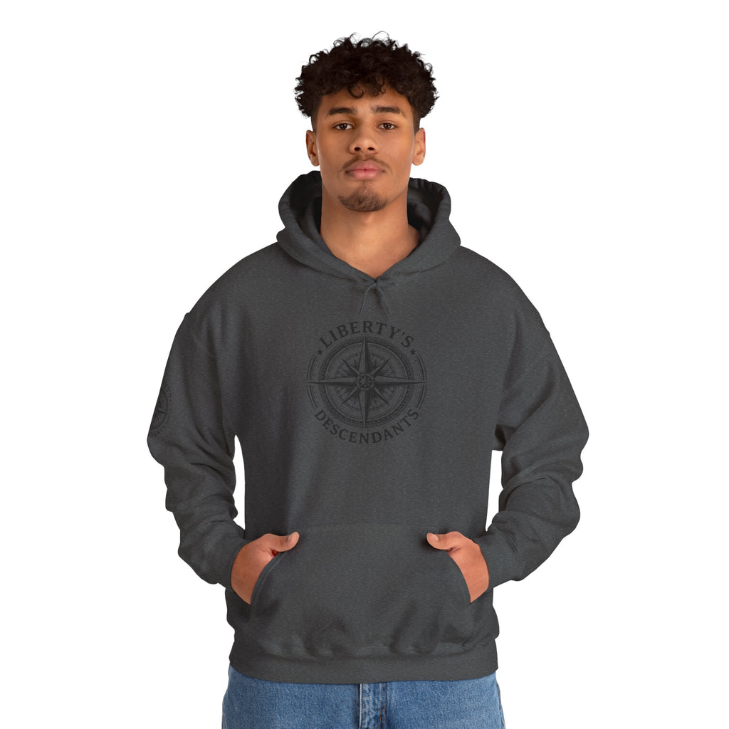 Hoodie — 'Liberty's Descendants' Compass Logo Pullover