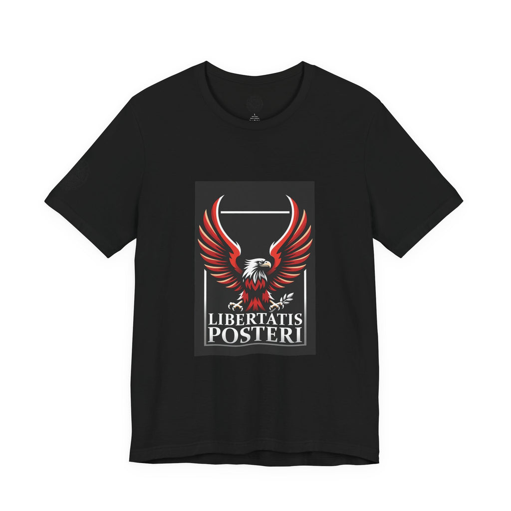 Eagle Emblem Tee — "Libertatis Posteri" Patriotic Graphic T-Shirt