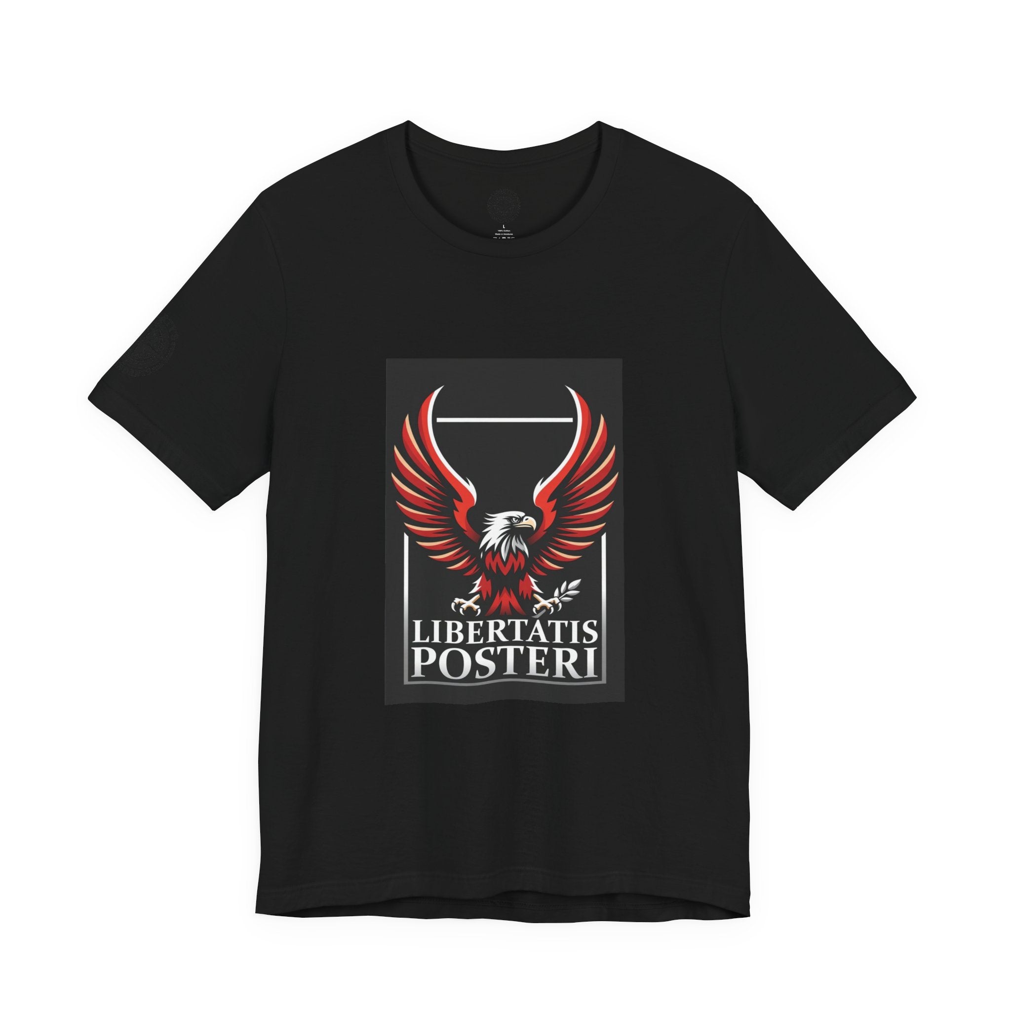 Eagle Emblem Tee — "Libertatis Posteri" Patriotic Graphic T-Shirt