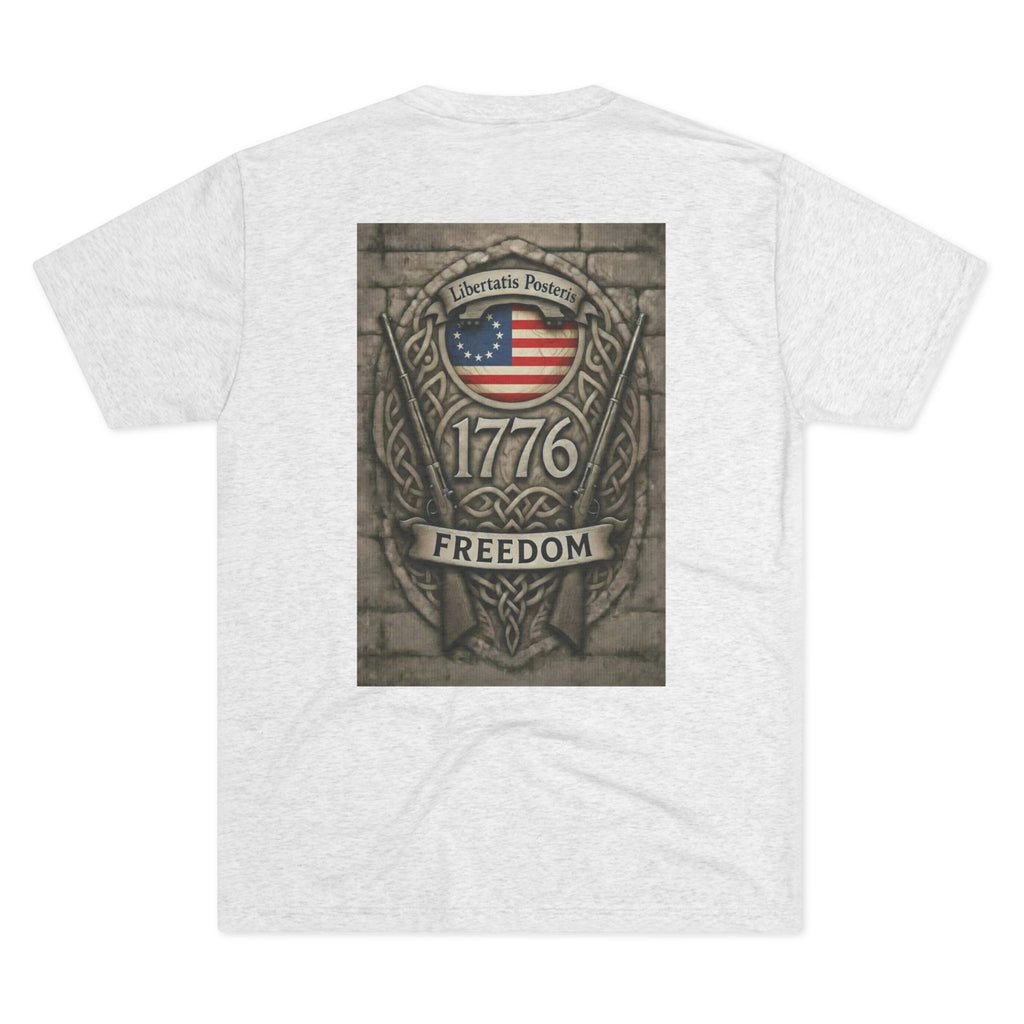 1776 Freedom Tee – American Flag Crest Graphic T-Shirt