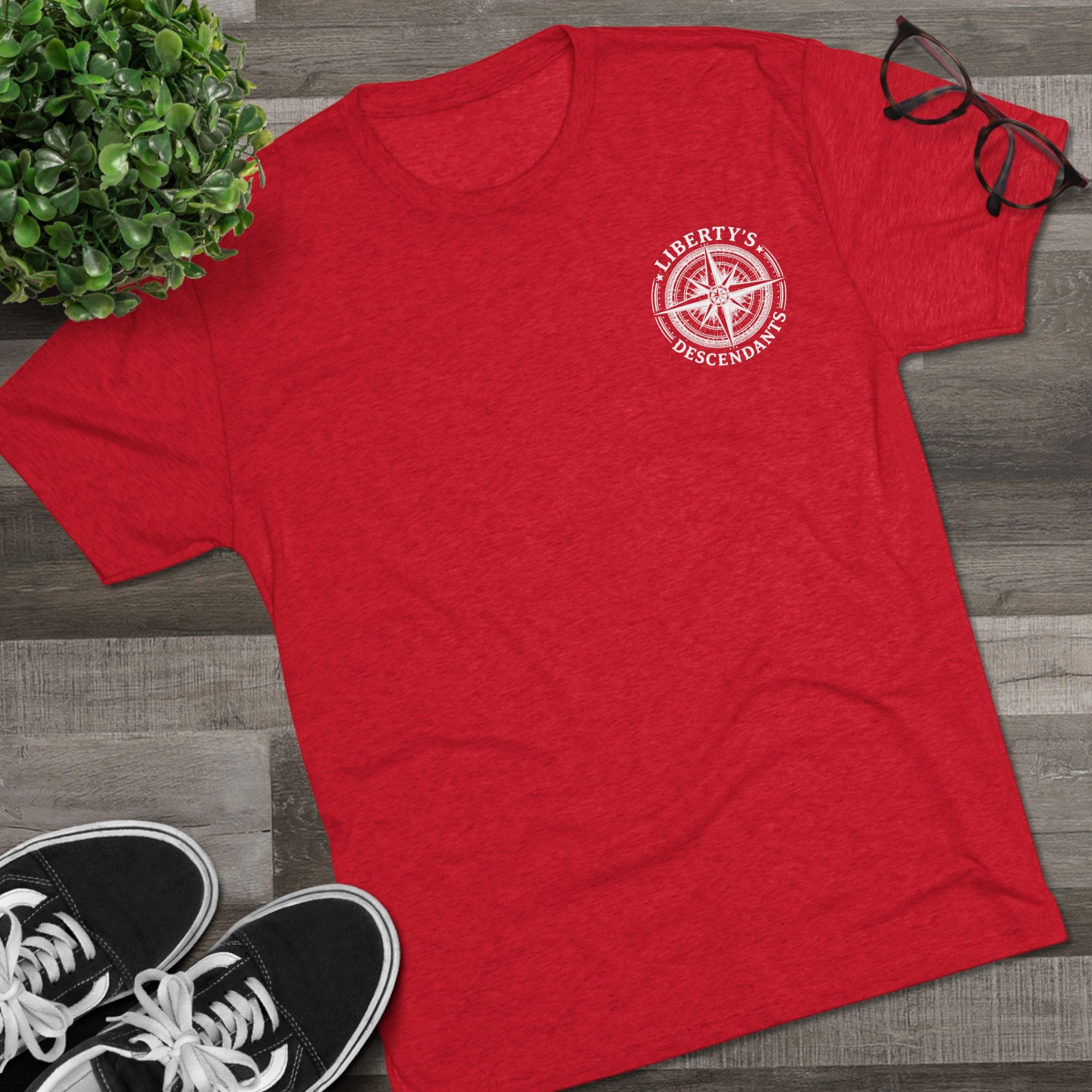 1776 Freedom Tee – American Flag Crest Graphic T-Shirt