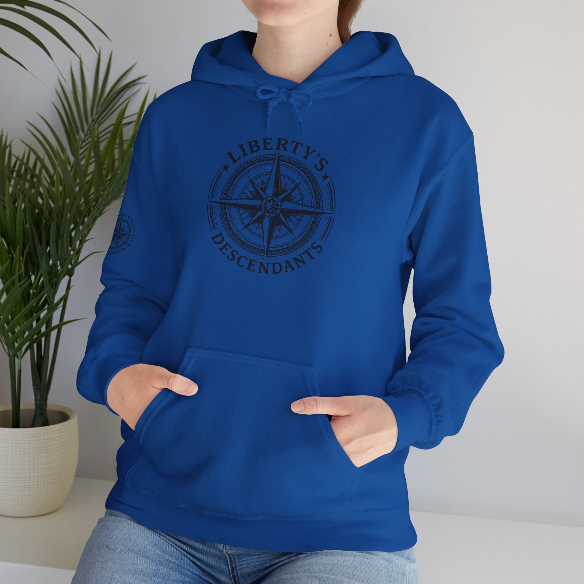 Hoodie — 'Liberty's Descendants' Compass Logo Pullover