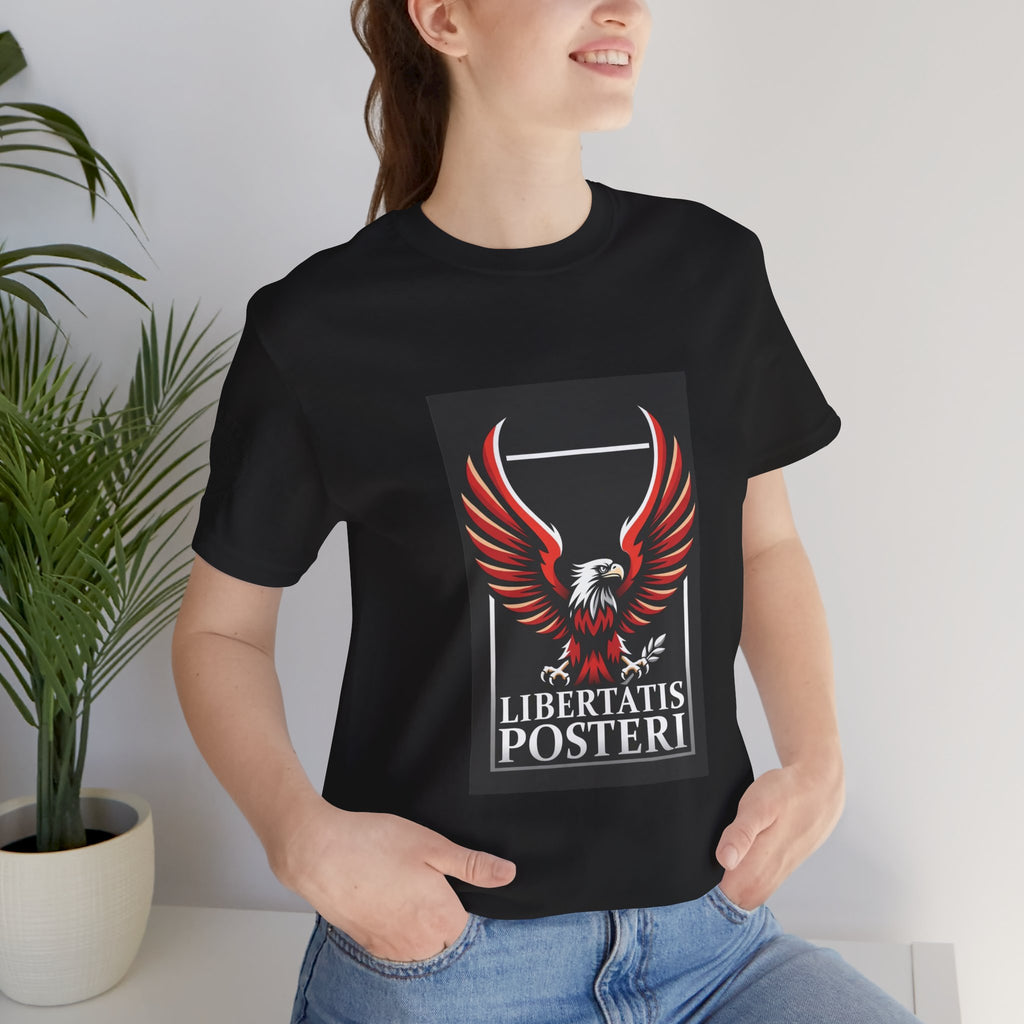 Eagle Emblem Tee — "Libertatis Posteri" Patriotic Graphic T-Shirt