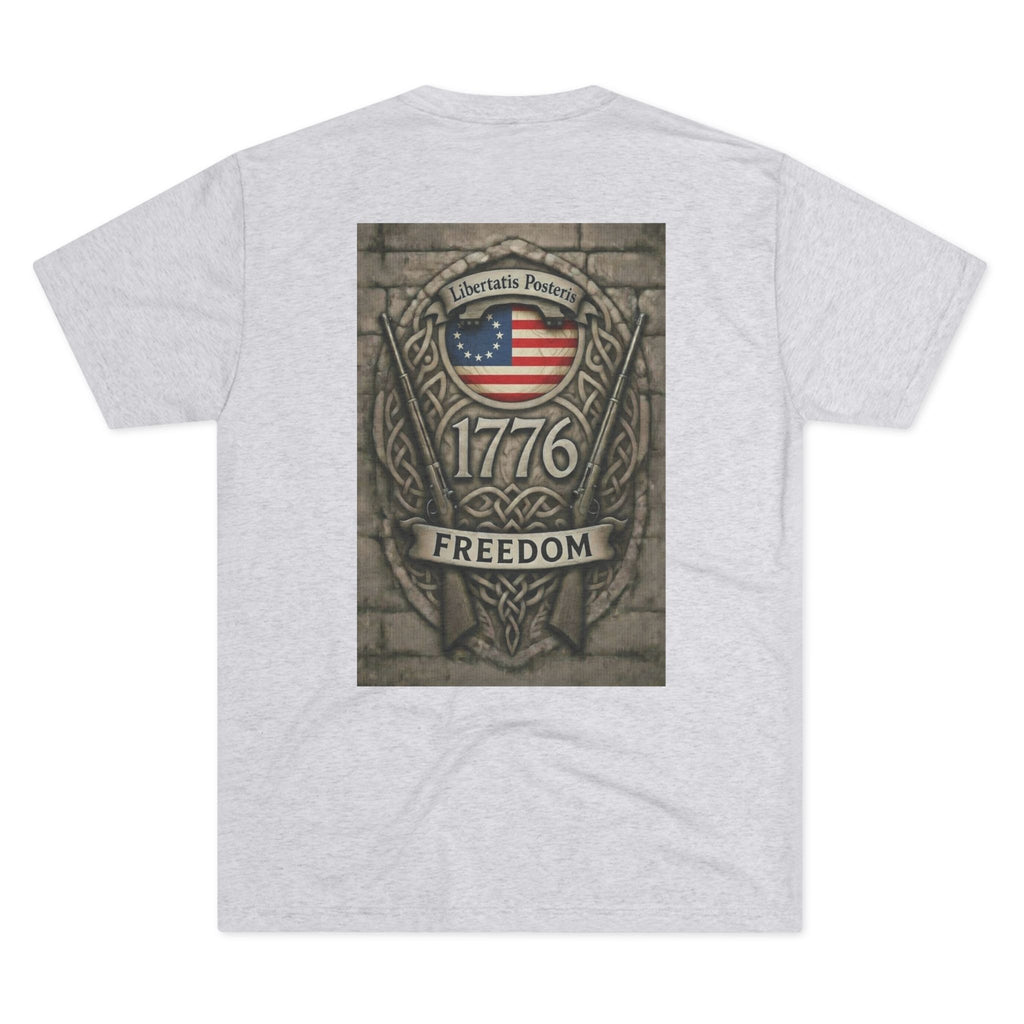 1776 Freedom Tee – American Flag Crest Graphic T-Shirt