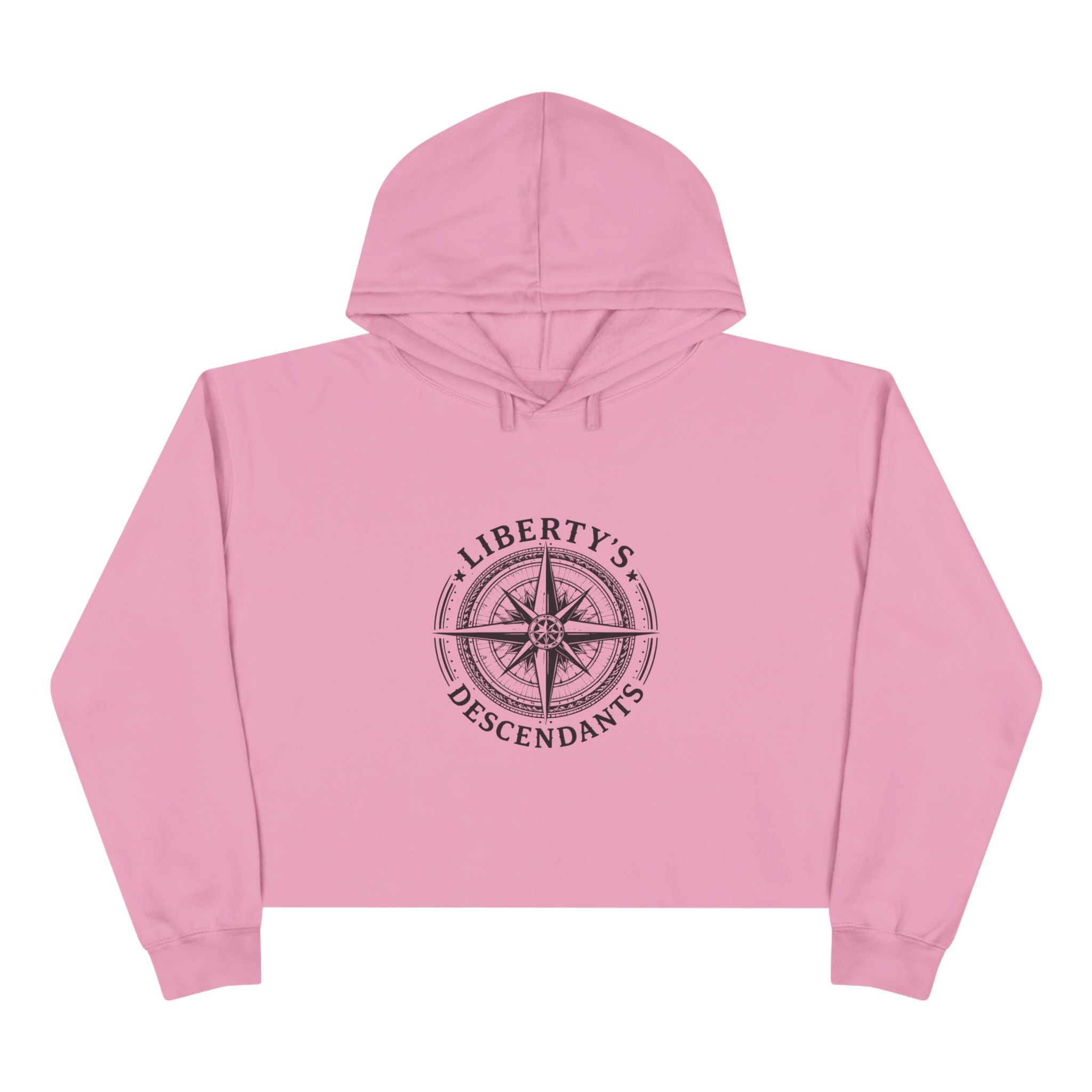 Crop Hoodie — Liberty’s Descendants Compass Graphic Cropped Hoodie
