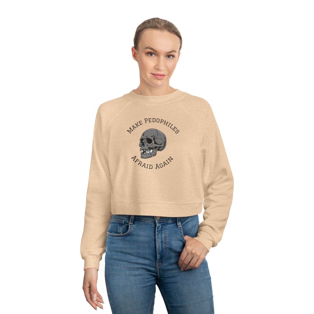 Cropped Pullover – "Make Pedophiles Afraid Again"