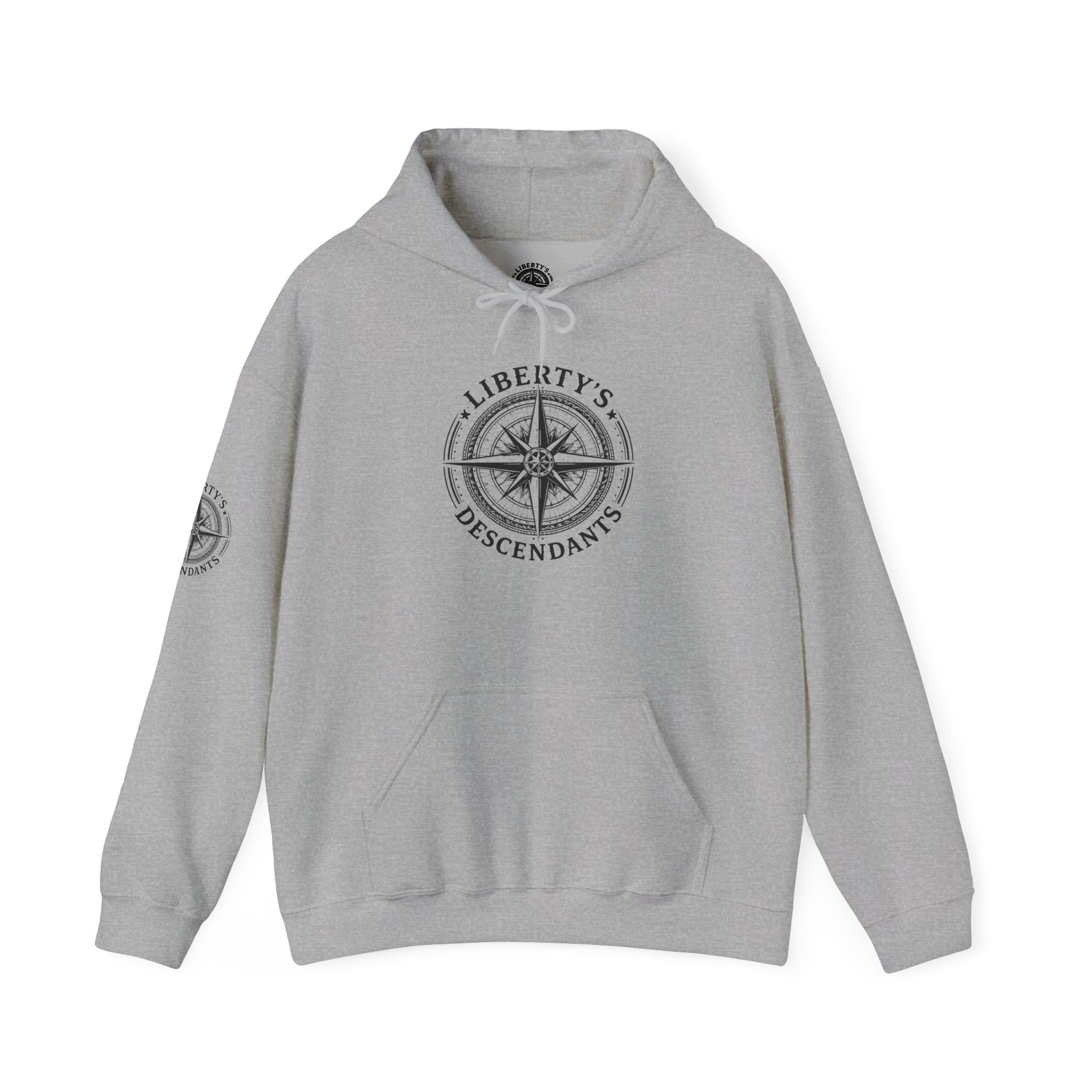 Hoodie — 'Liberty's Descendants' Compass Logo Pullover