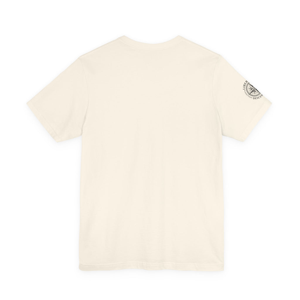 Liberty's Descendants Compass Tee — Nautical Patriotic Graphic T‑Shirt
