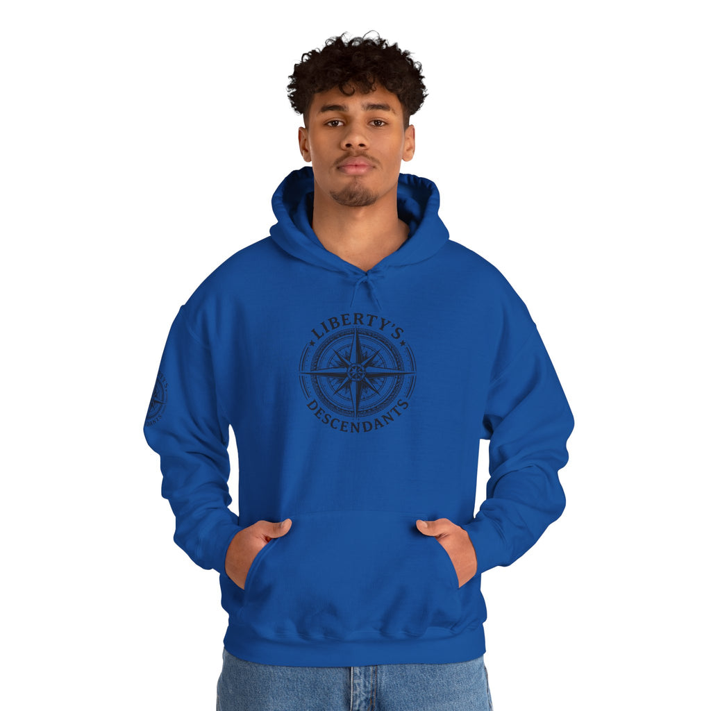 Hoodie — 'Liberty's Descendants' Compass Logo Pullover