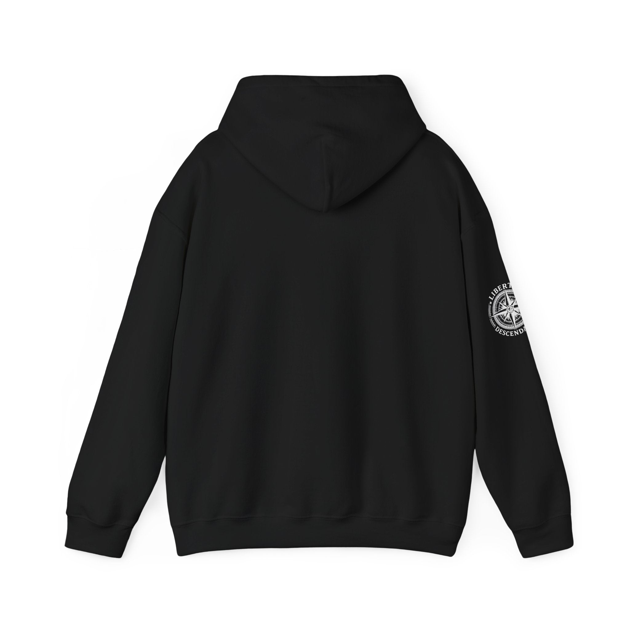 Liberty's Descendant Compass Hoodie — Patriotic Compass Logo Pullover