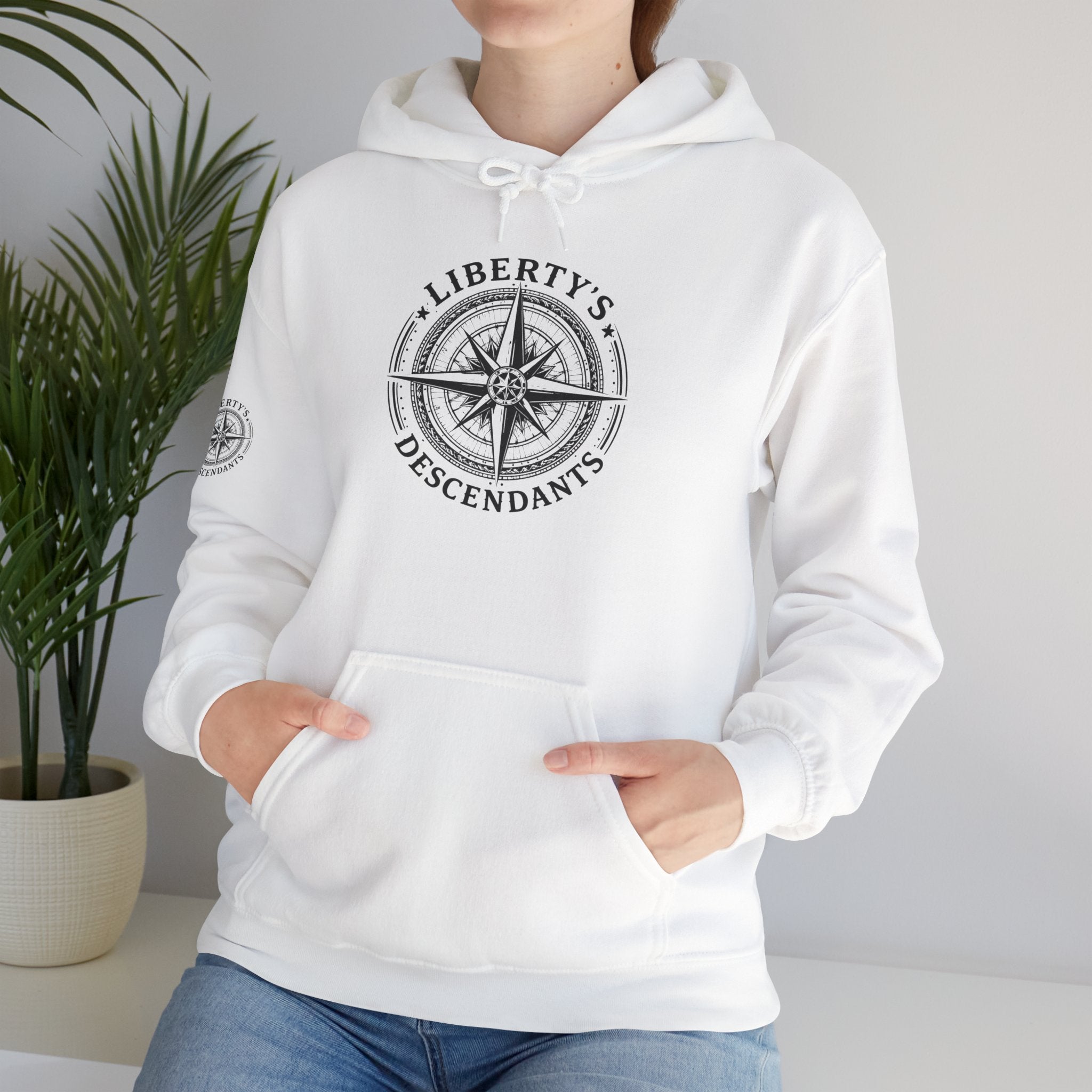 Hoodie — 'Liberty's Descendants' Compass Logo Pullover