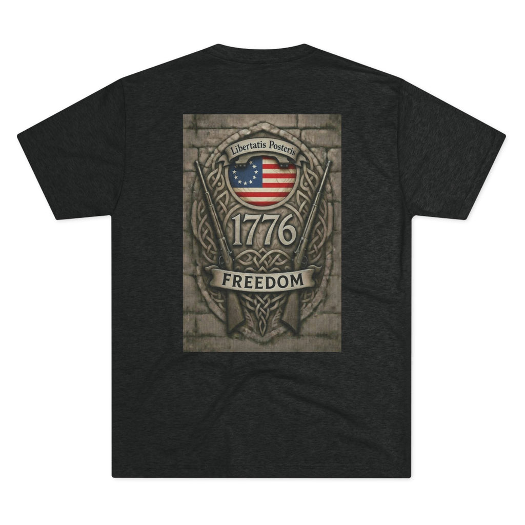 1776 Freedom Tee – American Flag Crest Graphic T-Shirt