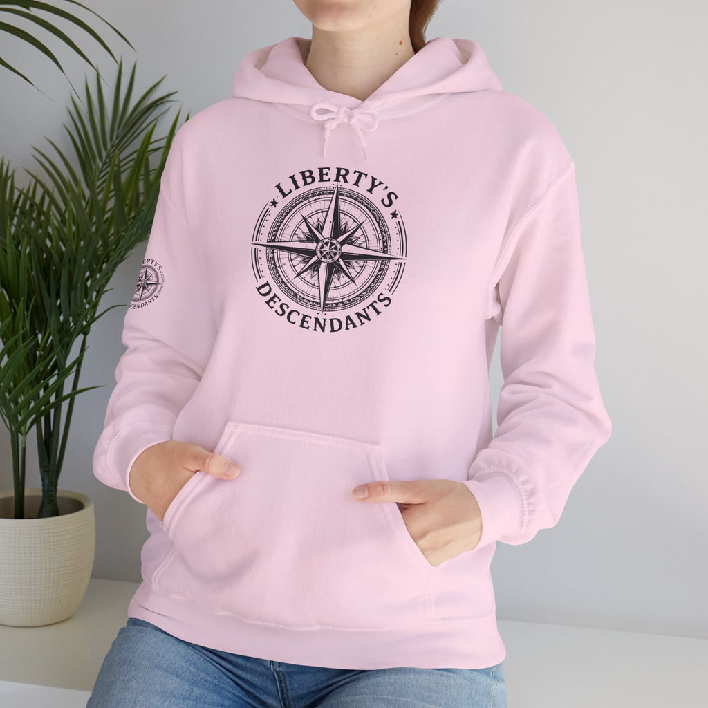 Hoodie — 'Liberty's Descendants' Compass Logo Pullover