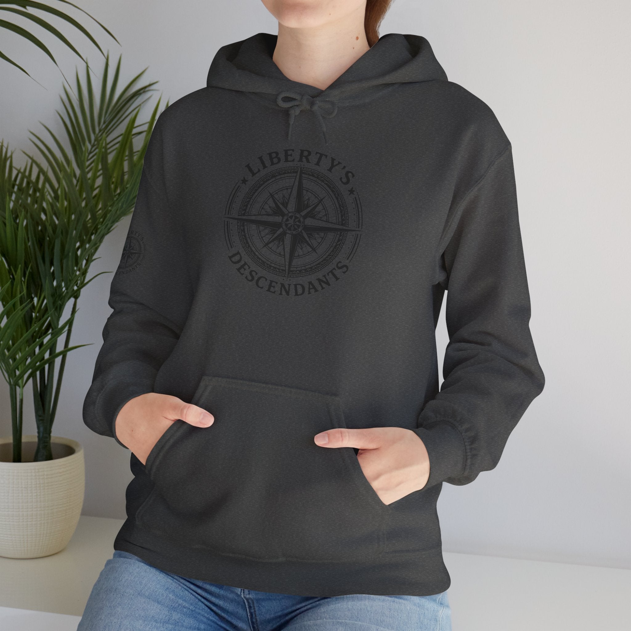 Hoodie — 'Liberty's Descendants' Compass Logo Pullover