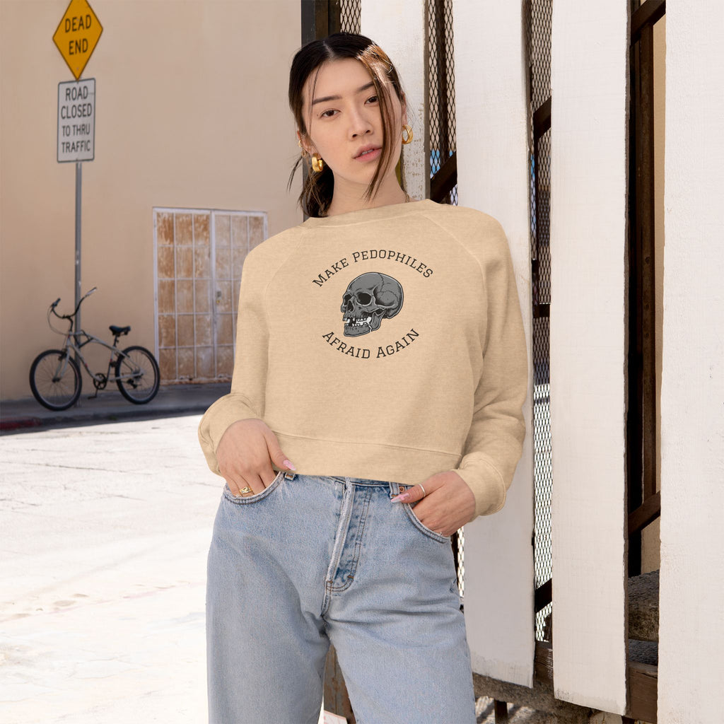 Cropped Pullover – "Make Pedophiles Afraid Again"