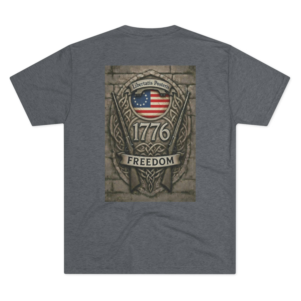 1776 Freedom Tee – American Flag Crest Graphic T-Shirt