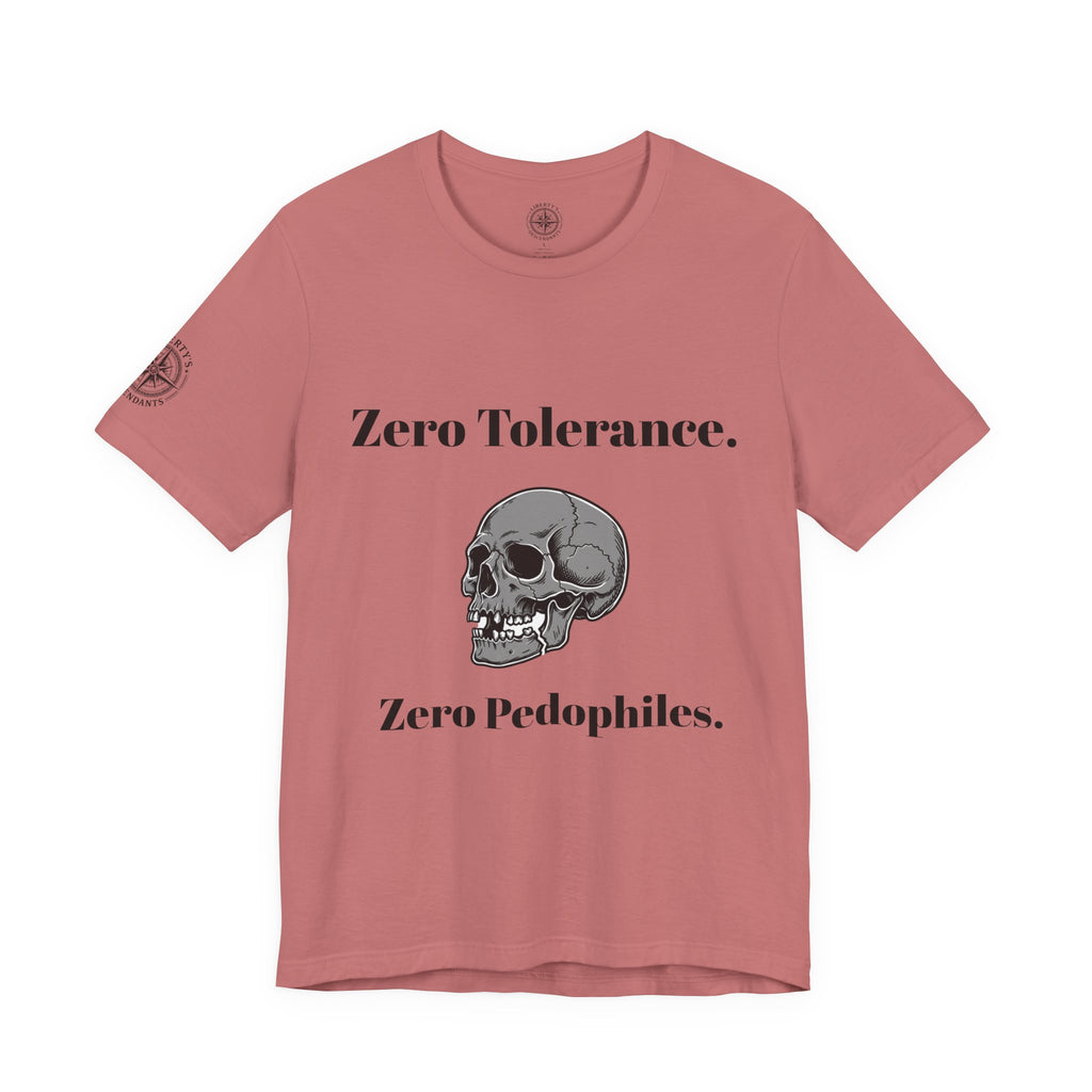 Zero Tolerance Zero Pedophiles Shirt