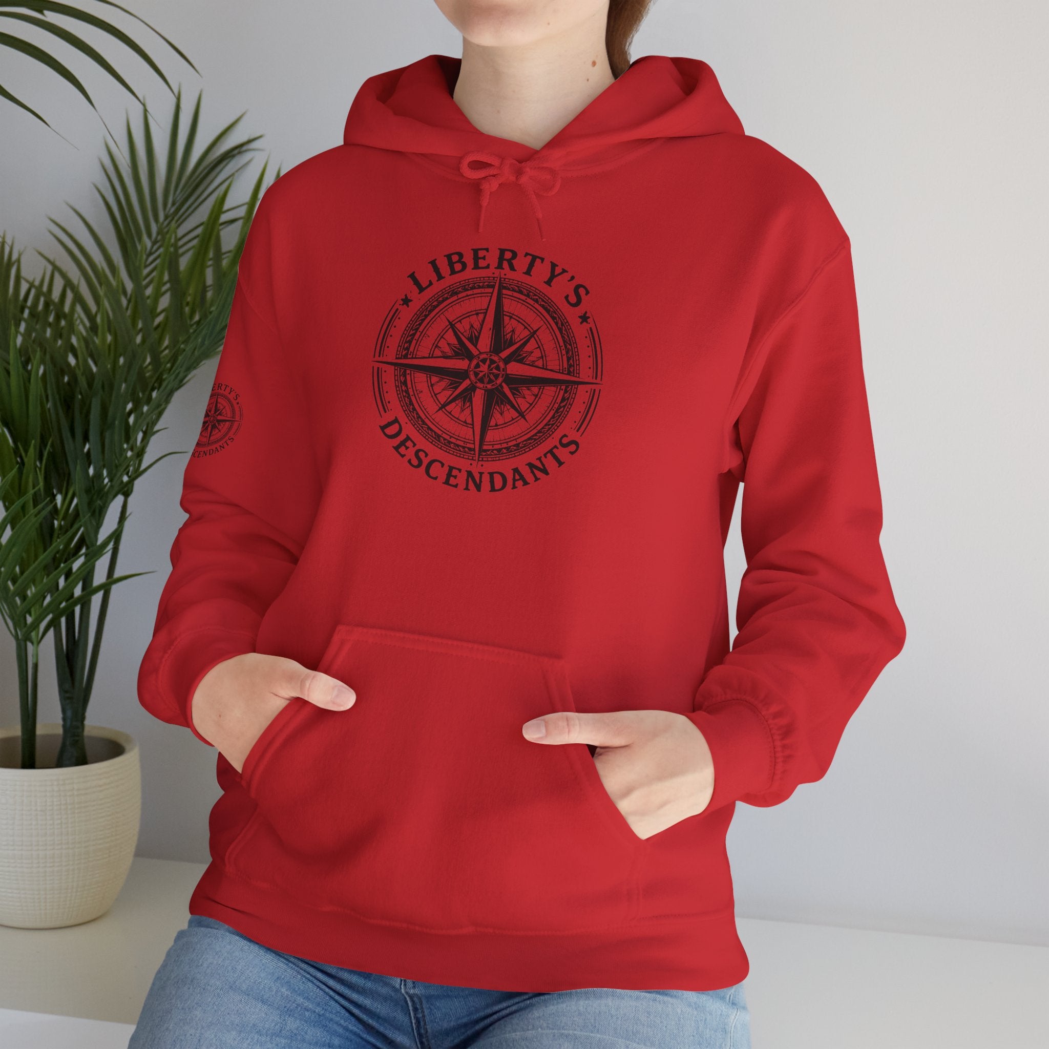 Hoodie — 'Liberty's Descendants' Compass Logo Pullover
