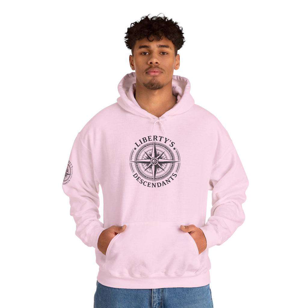 Hoodie — 'Liberty's Descendants' Compass Logo Pullover