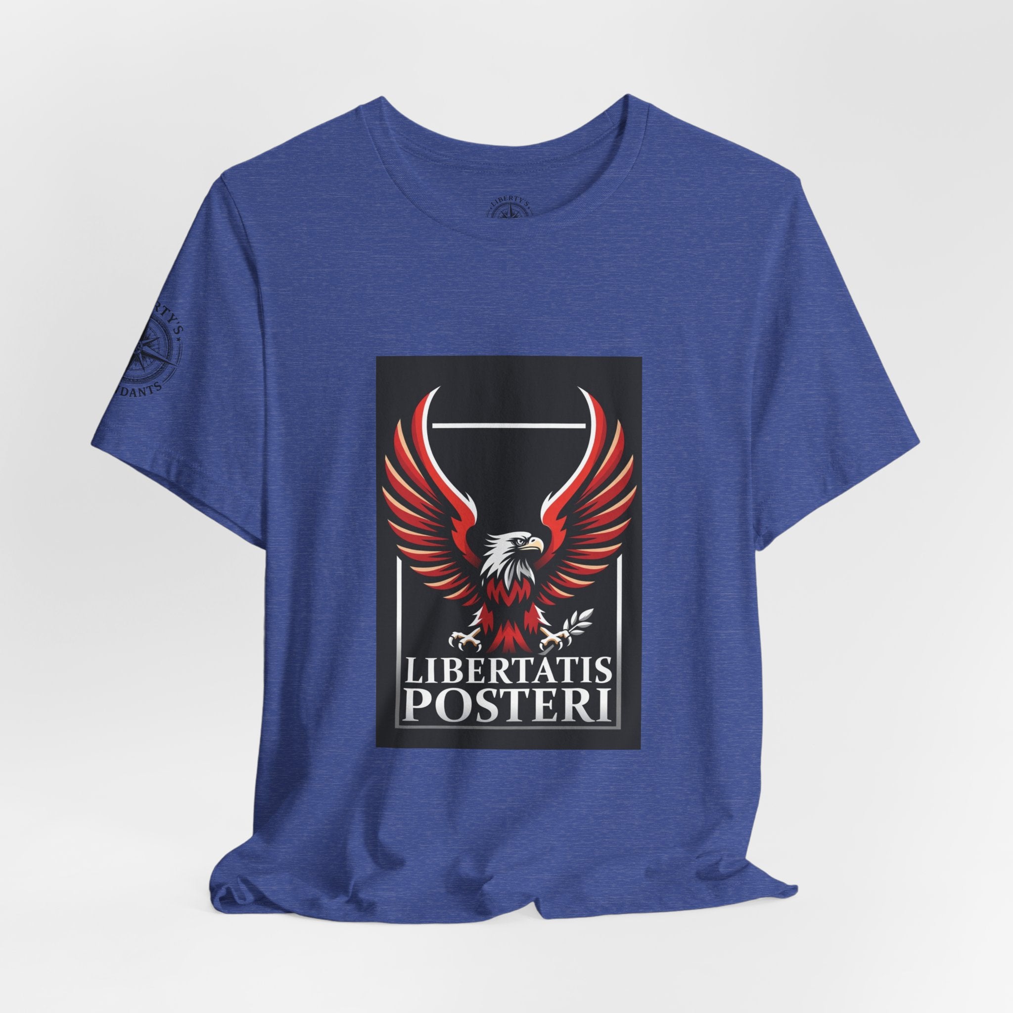 Eagle Emblem Tee — "Libertatis Posteri" Patriotic Graphic T-Shirt