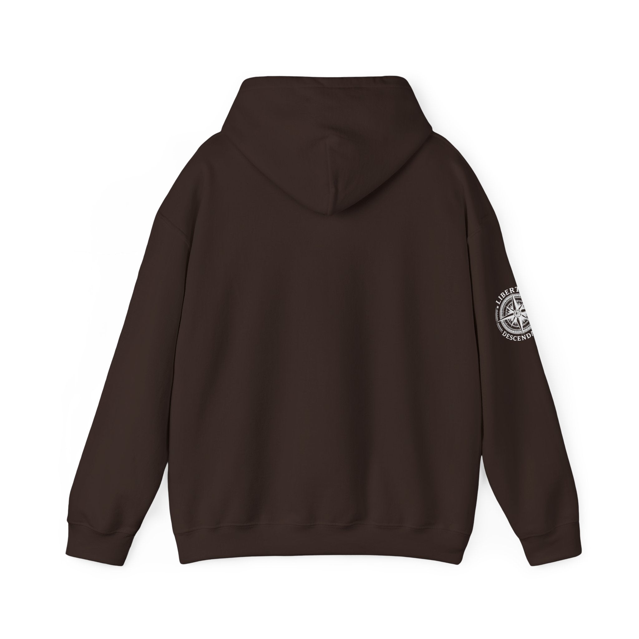 Liberty's Descendant Compass Hoodie — Patriotic Compass Logo Pullover