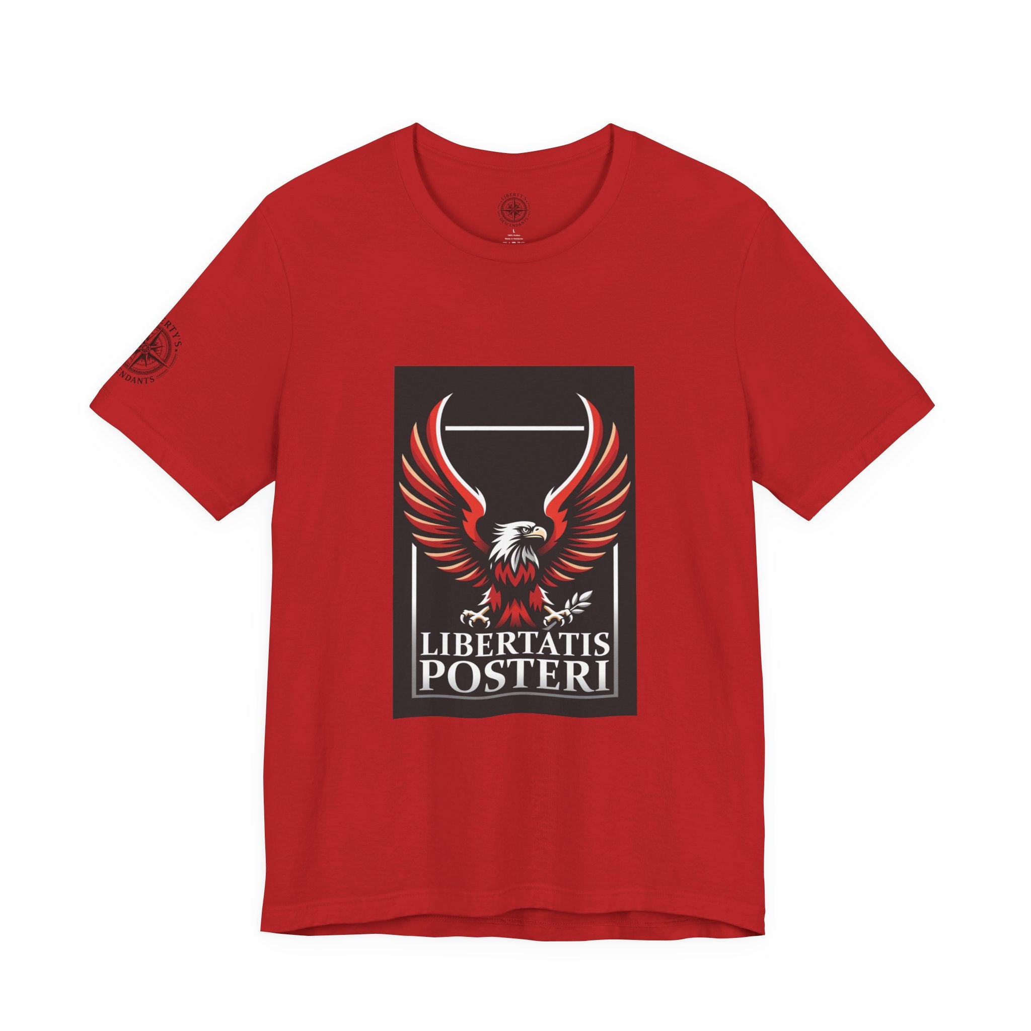Eagle Emblem Tee — "Libertatis Posteri" Patriotic Graphic T-Shirt