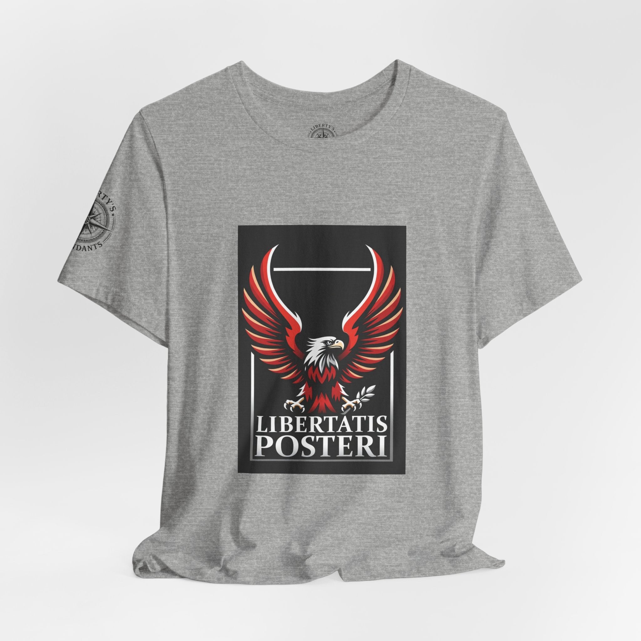 Eagle Emblem Tee — "Libertatis Posteri" Patriotic Graphic T-Shirt