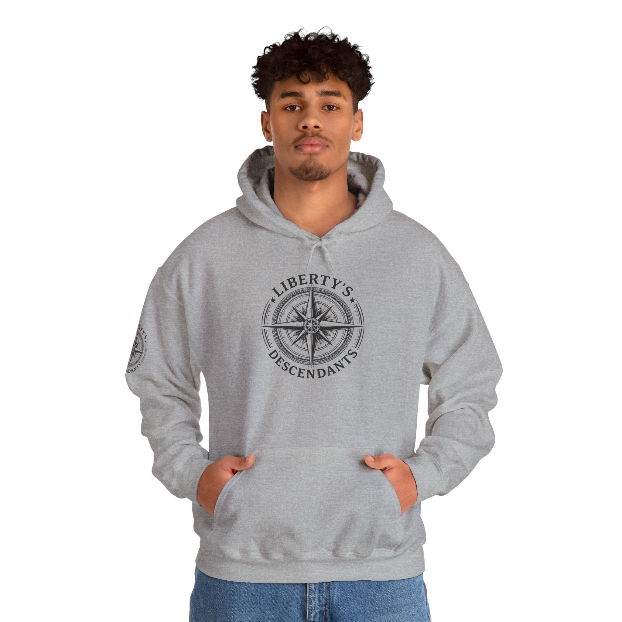 Hoodie — 'Liberty's Descendants' Compass Logo Pullover
