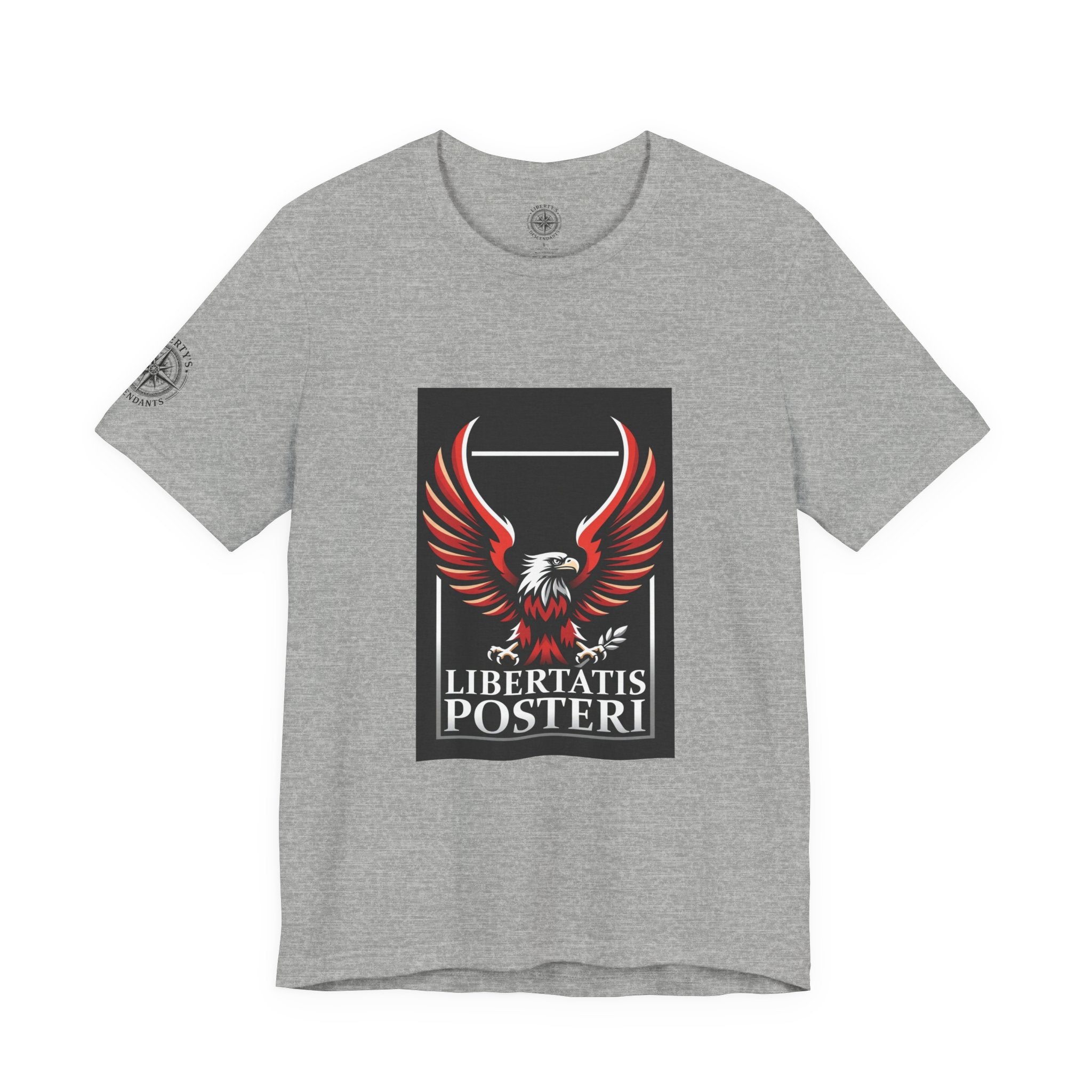 Eagle Emblem Tee — "Libertatis Posteri" Patriotic Graphic T-Shirt