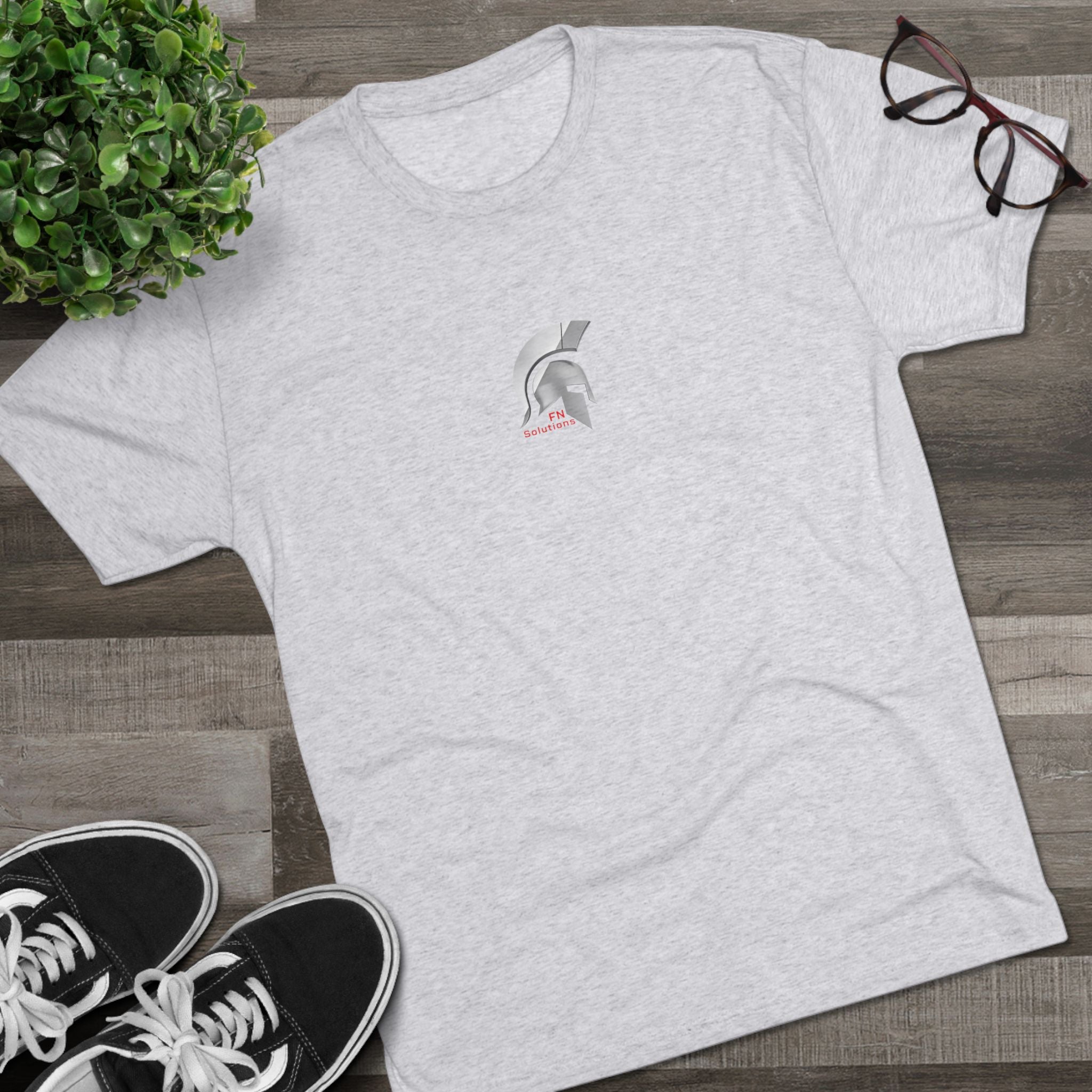FN Solutions Spartan Helmet Logo T‑Shirt